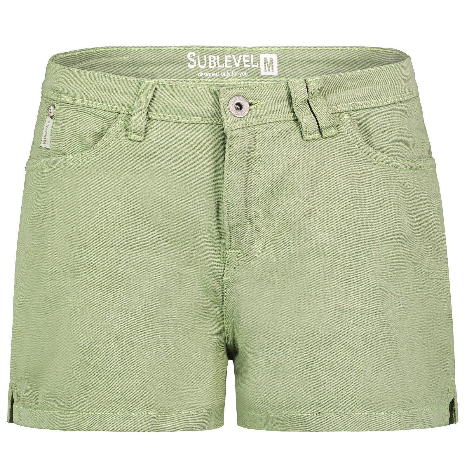 SUBLEVEL Shorts Damen Bermudas kurze Hose Baumwolle Hotpants Chino Sommer H günstig online kaufen