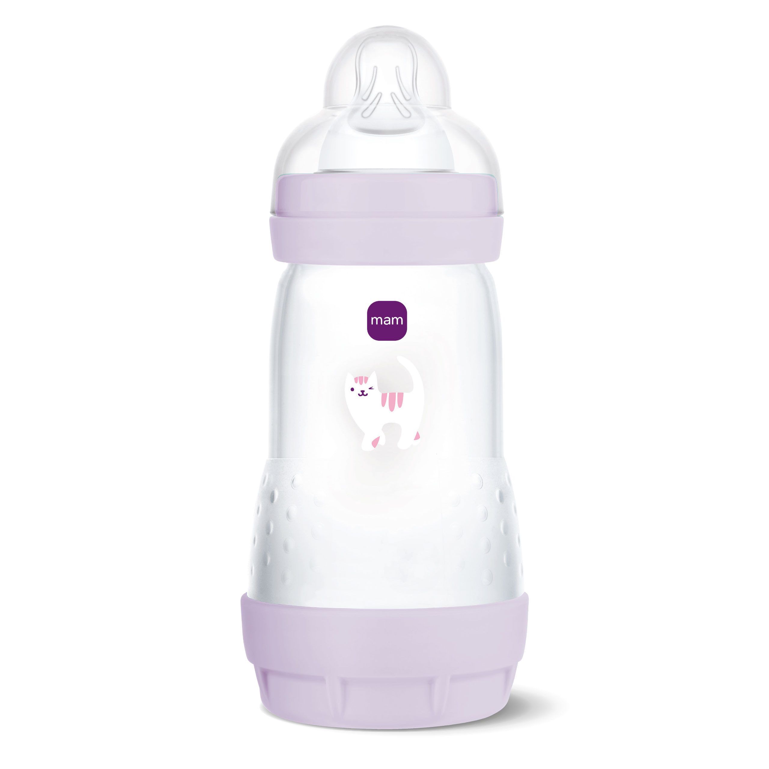 MAM Babyartikel Babyflasche Easy Start Matt mit SkinSoft Silikon Trinksauger