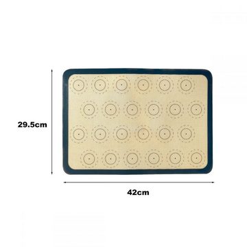 Lubgitsr Grillbesteck-Set Silikon Backmatte Antihaftbeschichtung Backfolie Silikonmatte, (3 tlg)