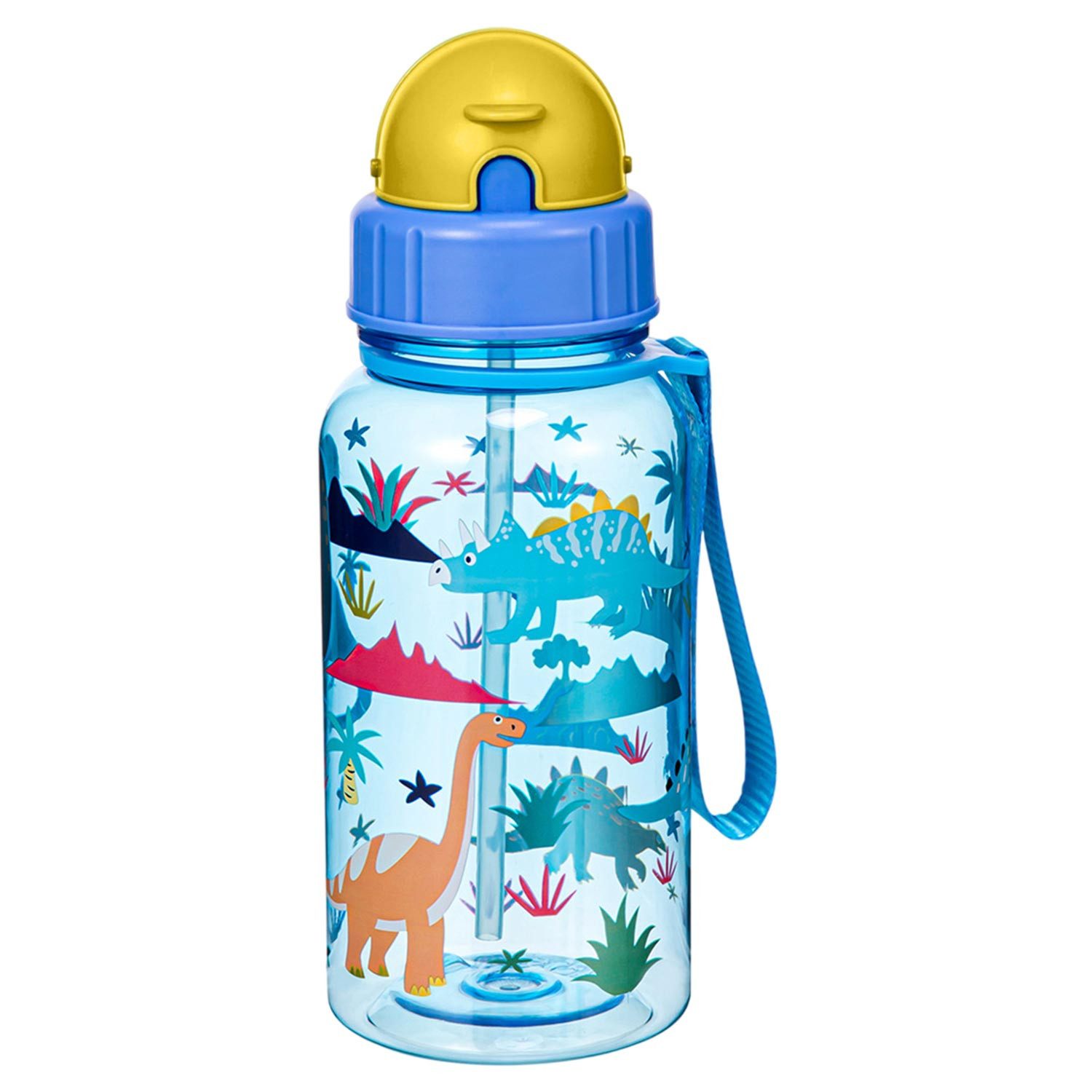 Trinkflasche Kindertrinkflasche,Sport Wasserflasche mit Strohhalm,500ml