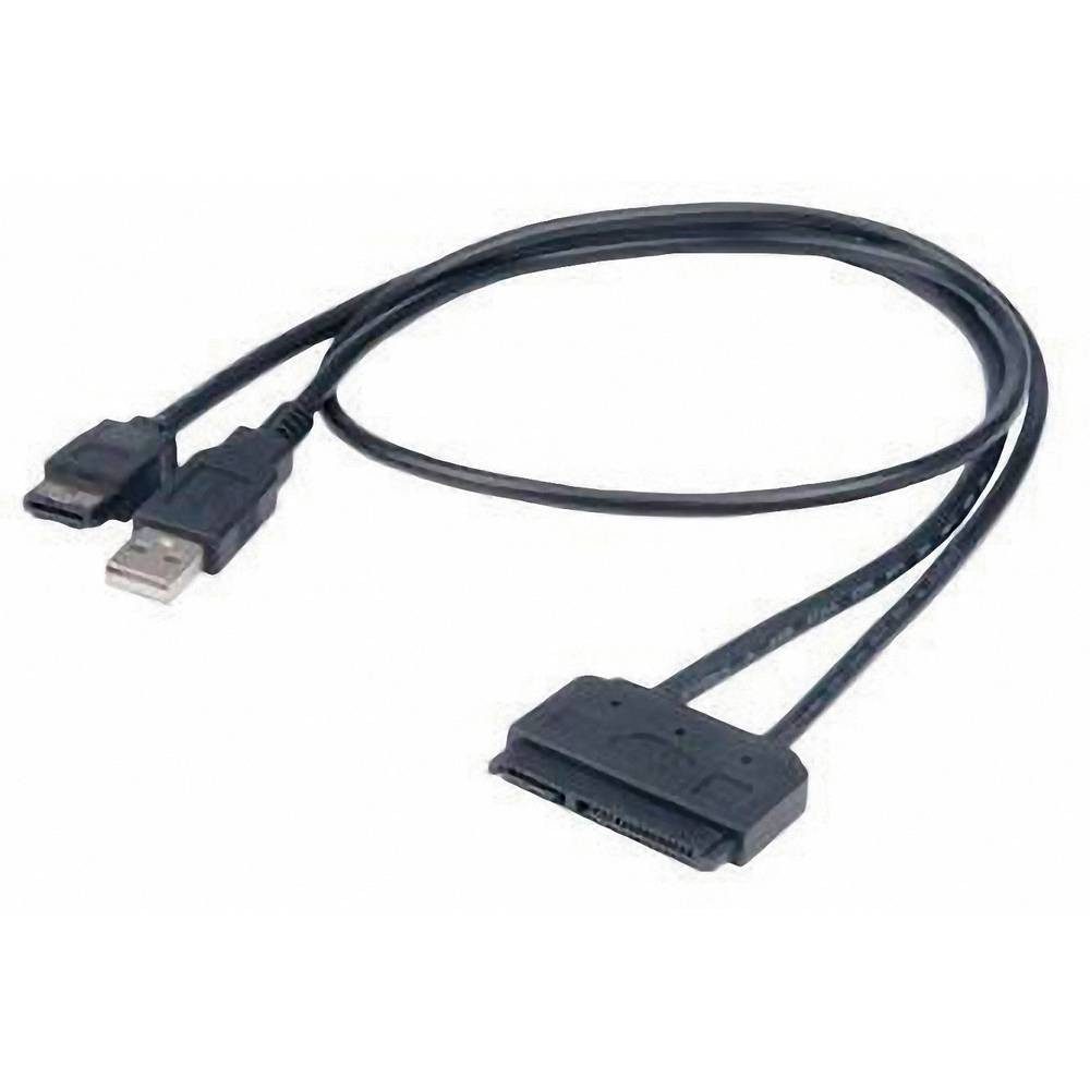 Akasa Flextor eSATA auf SATA -Kabel 0.4 m AK-CBSA03-80BK USB-Adapter