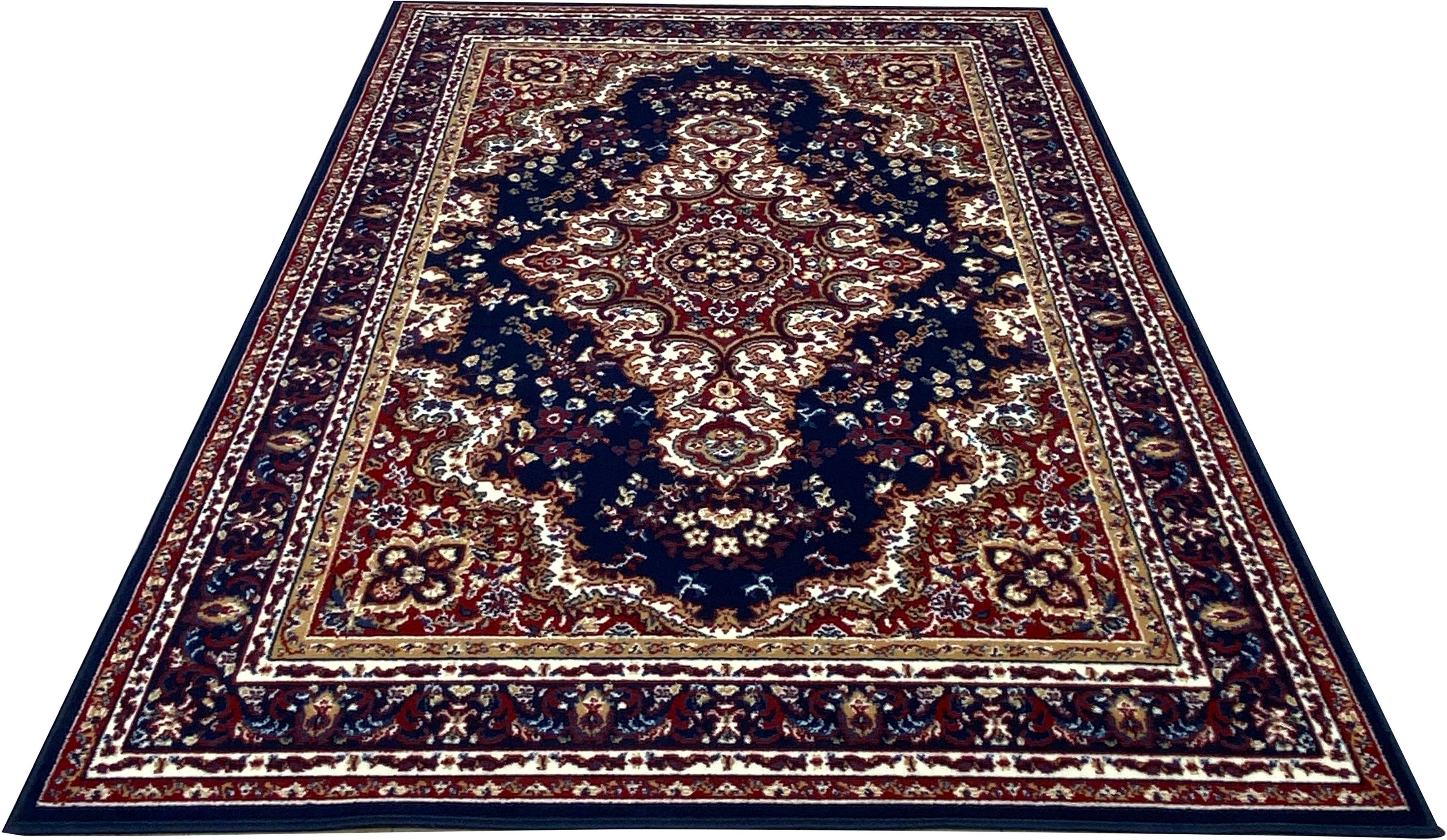 OTTO home Teppich Oriental, Made in Belgium, rechteckig, Höhe: 7 mm, Orient-Optik, mit Bordüre, Teppich, Kurzflor, Weich, Kundenliebling