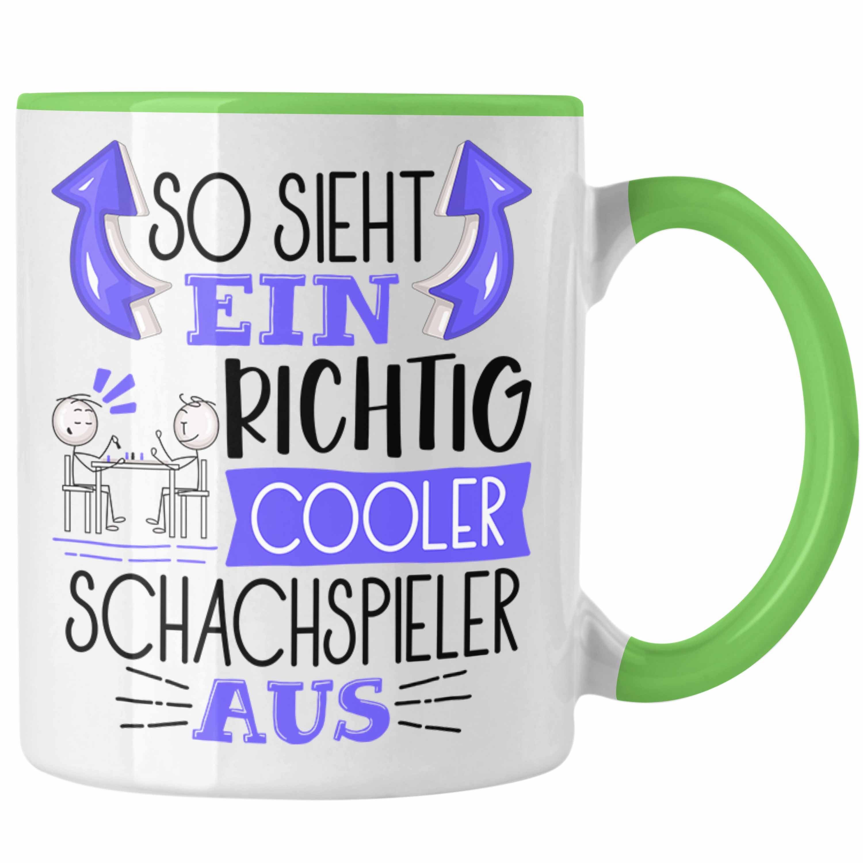 Trendation Tasse Schachspieler Tasse So Sieht Ein Richtig Cooler Schachspieler Aus Gesc Grün