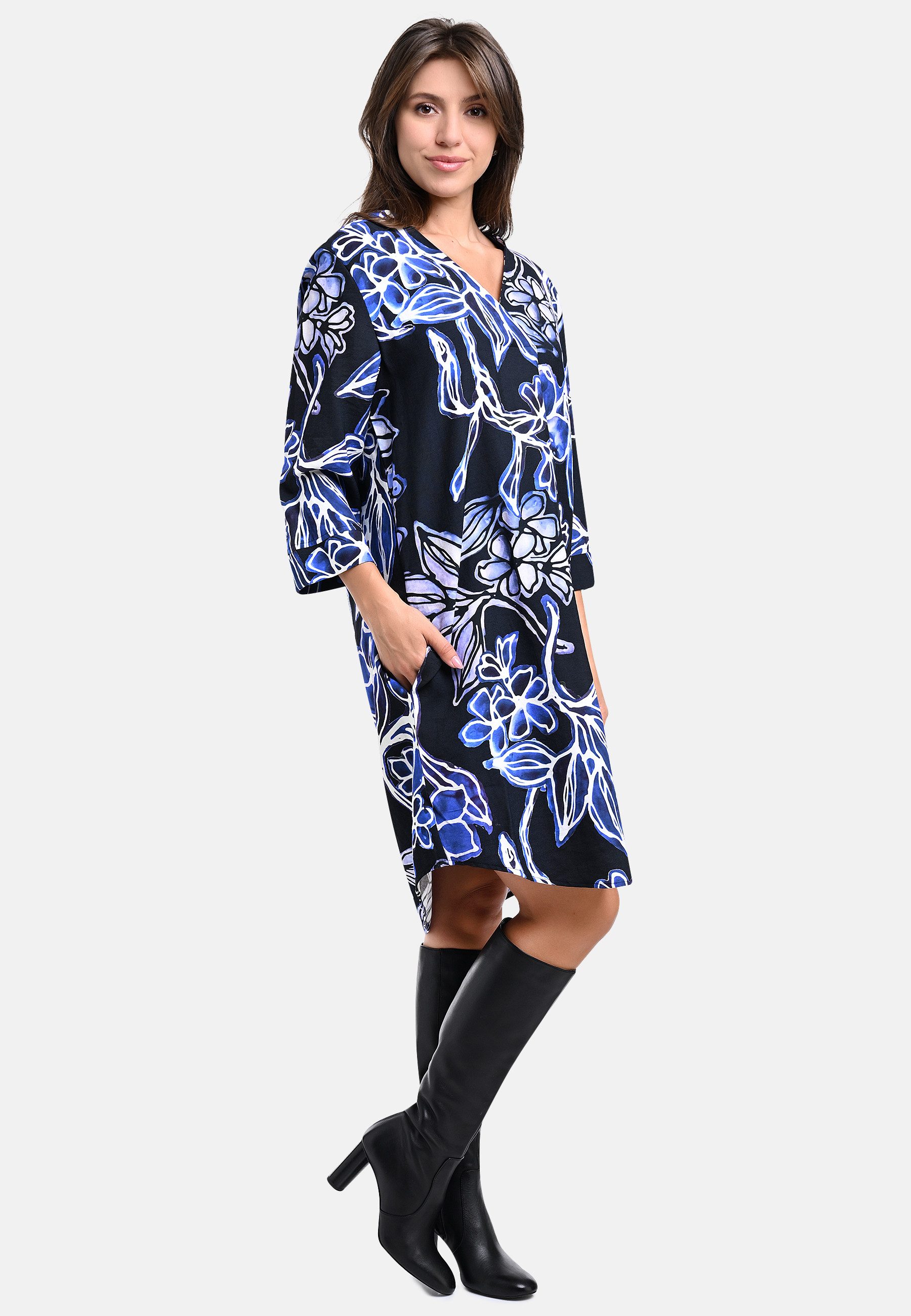 BICALLA Midikleid Kleid mit Blumen-Print in günstig online kaufen