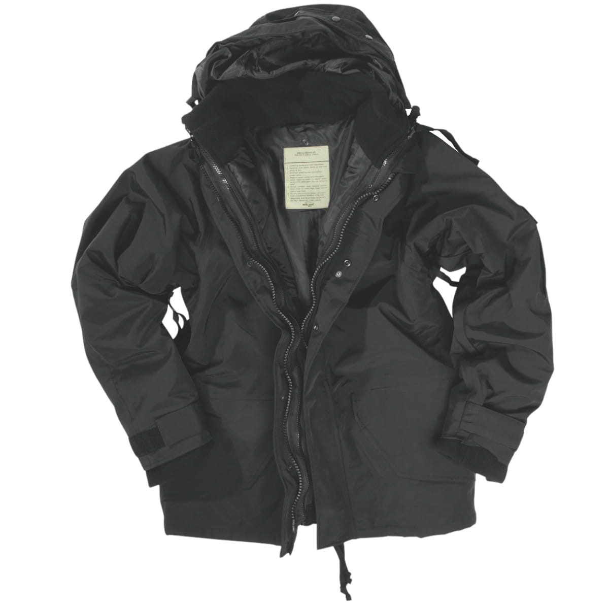 Mil-Tec Parka Militär Nässeschutzjacke mit Fleecejacke