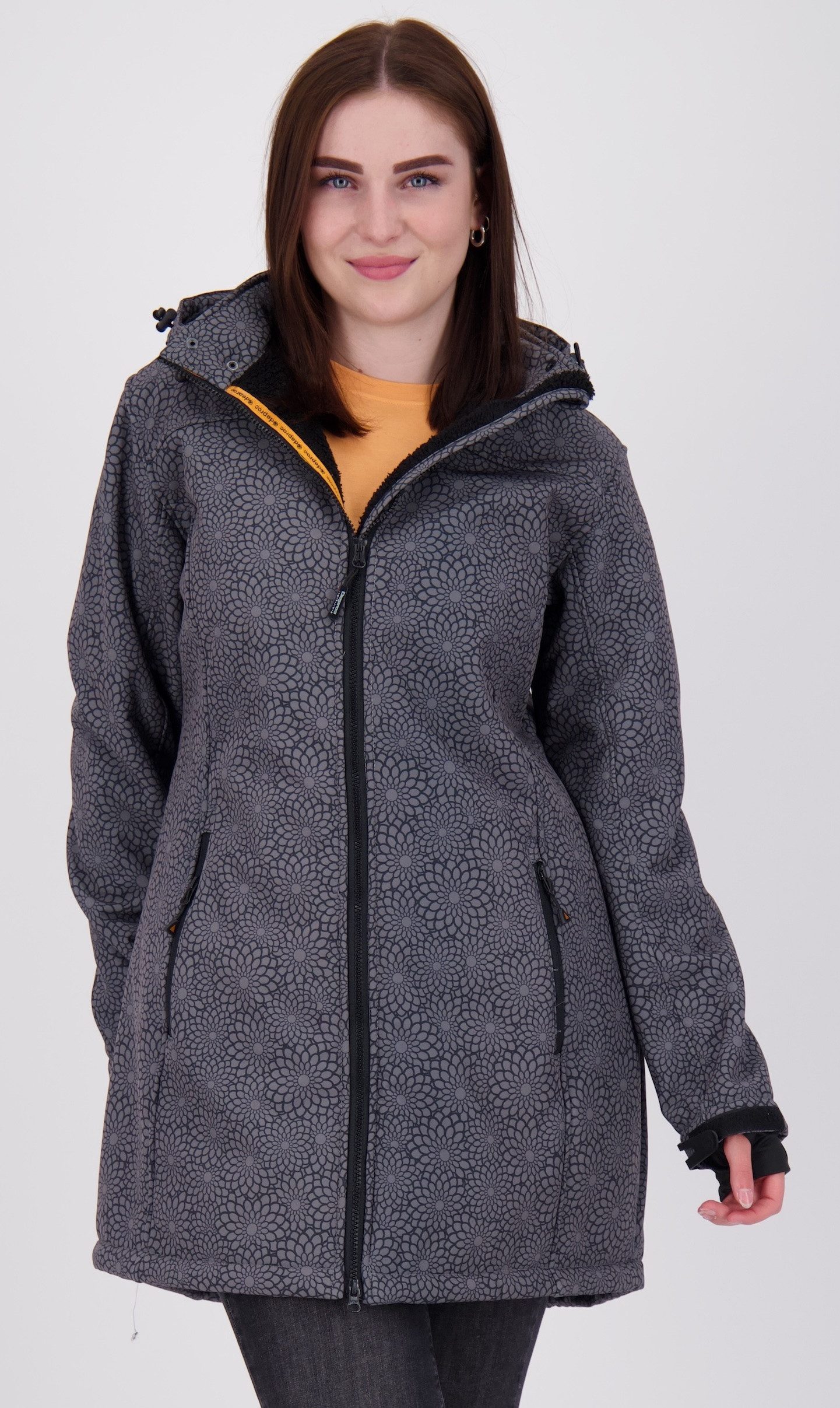 DEPROC Active Kurzmantel KEELE PEAK OS NEW WOMEN Softshellmantel Longjacket Übergangsmantel auch in Großen Größen erhältlich