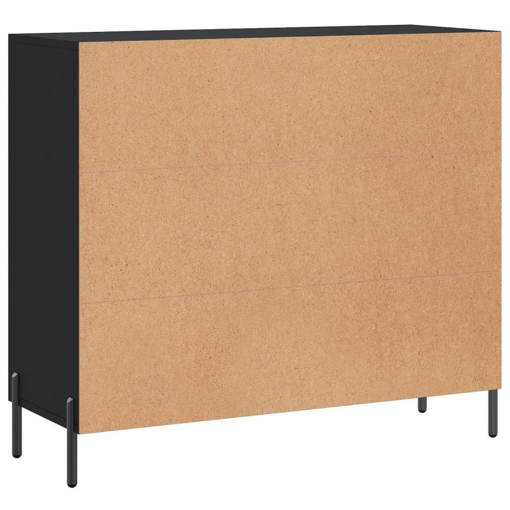 vidaXL Sideboard Holzwerkstoff Schwarz St) 90x34x80 (1 cm Sideboard