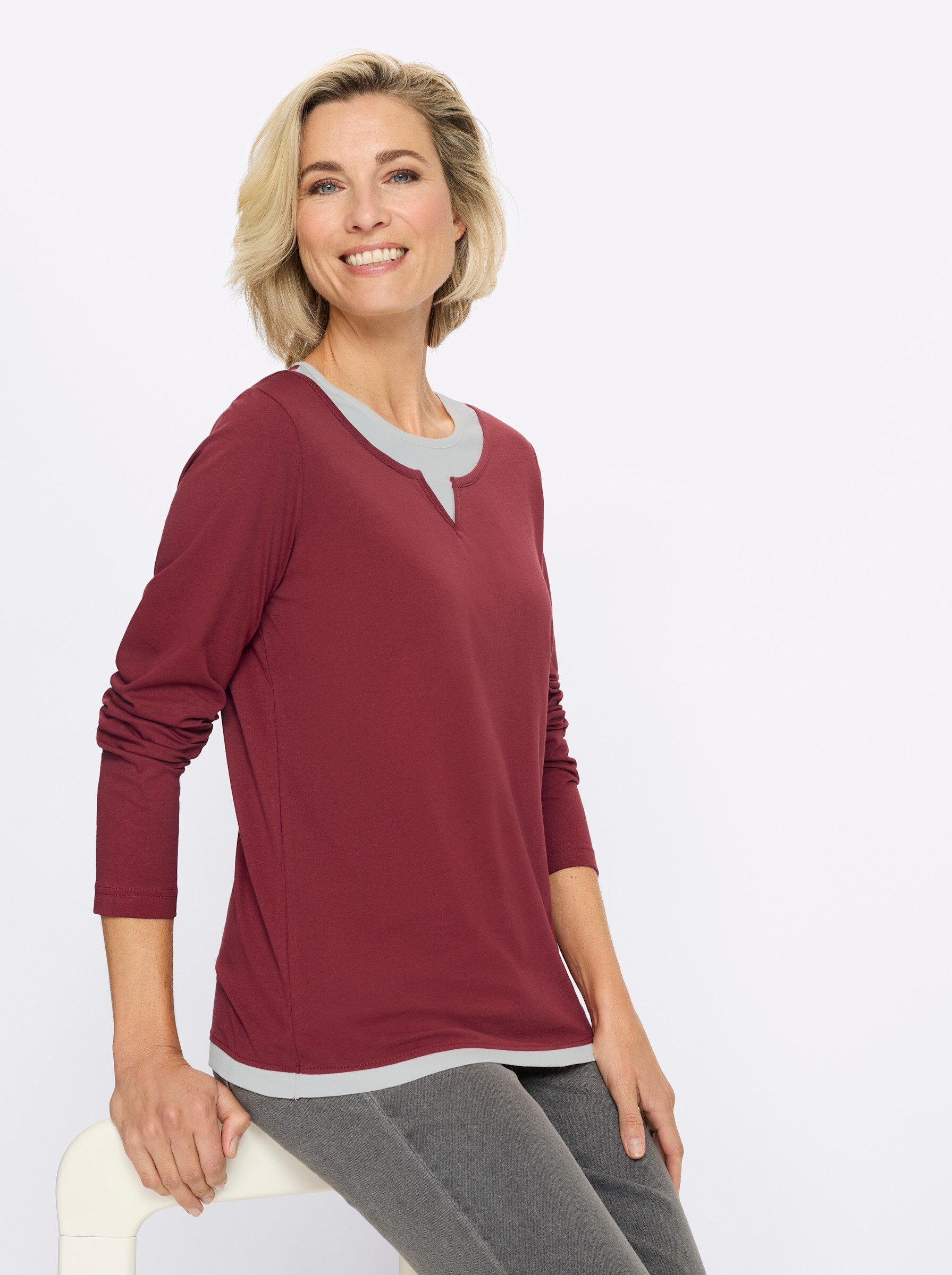 Sieh an! T-Shirt Langarm-Shirt Langarm – Bild 5 von 5
