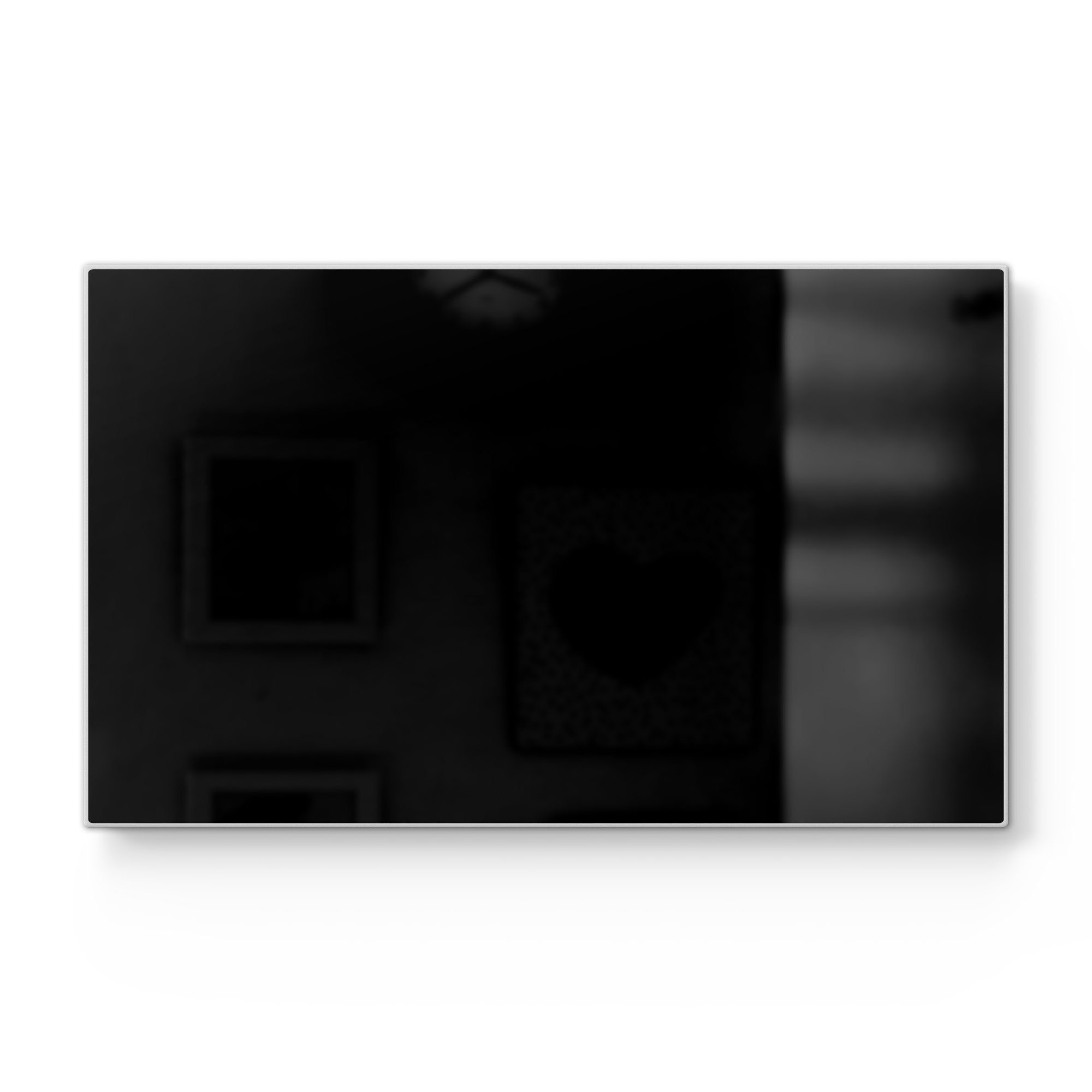 DEQORI Schneidebrett 'Unifarben - Schwarz', Glas, Platte Frühstücksbrett Schneideplatte