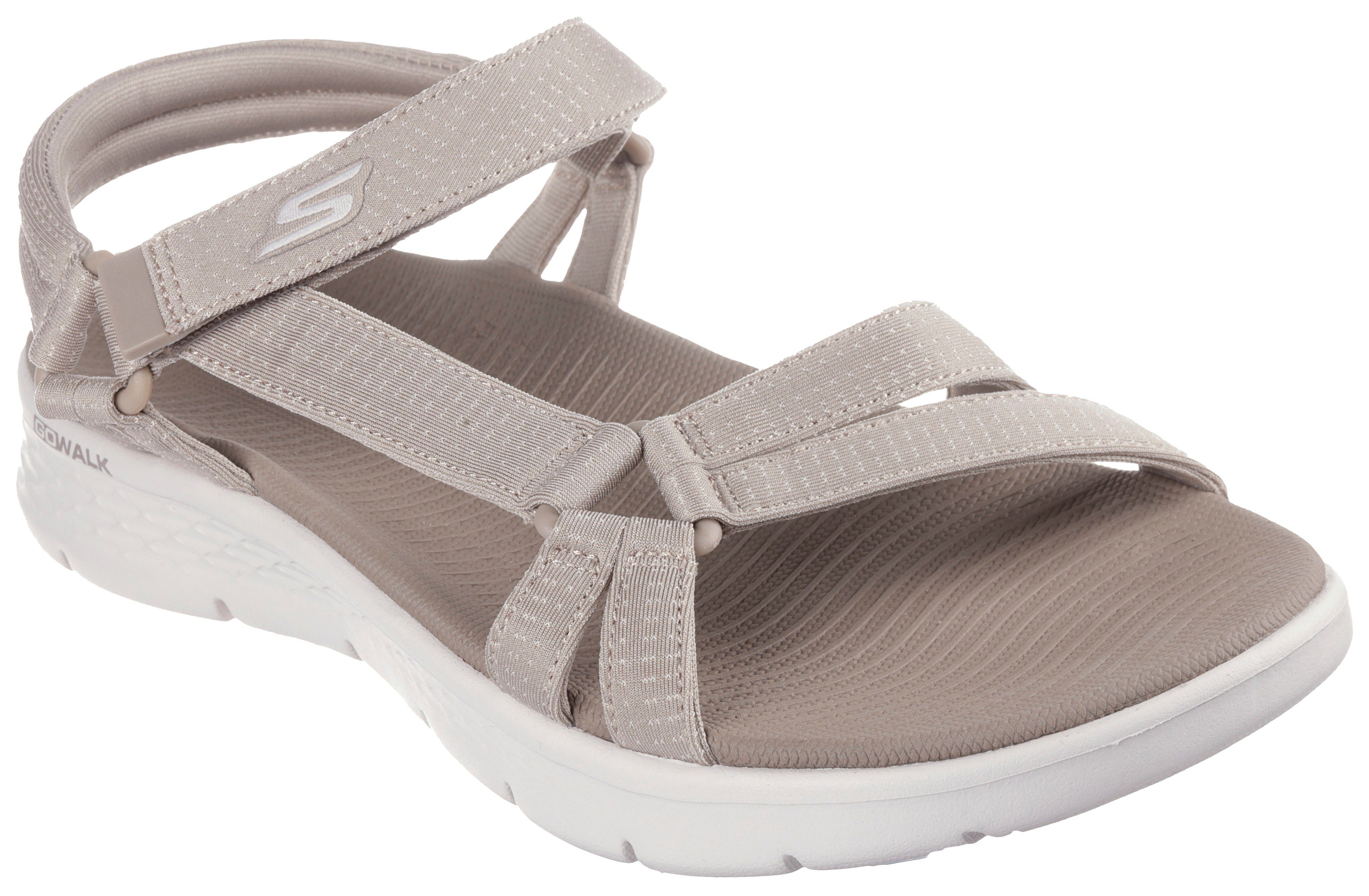 Skechers GO WALK FLEX SANDAL-SUBLIME-X Sandale, Sommerschuh, Sandalette, Klettschuh, mit Goga Mat Footbed