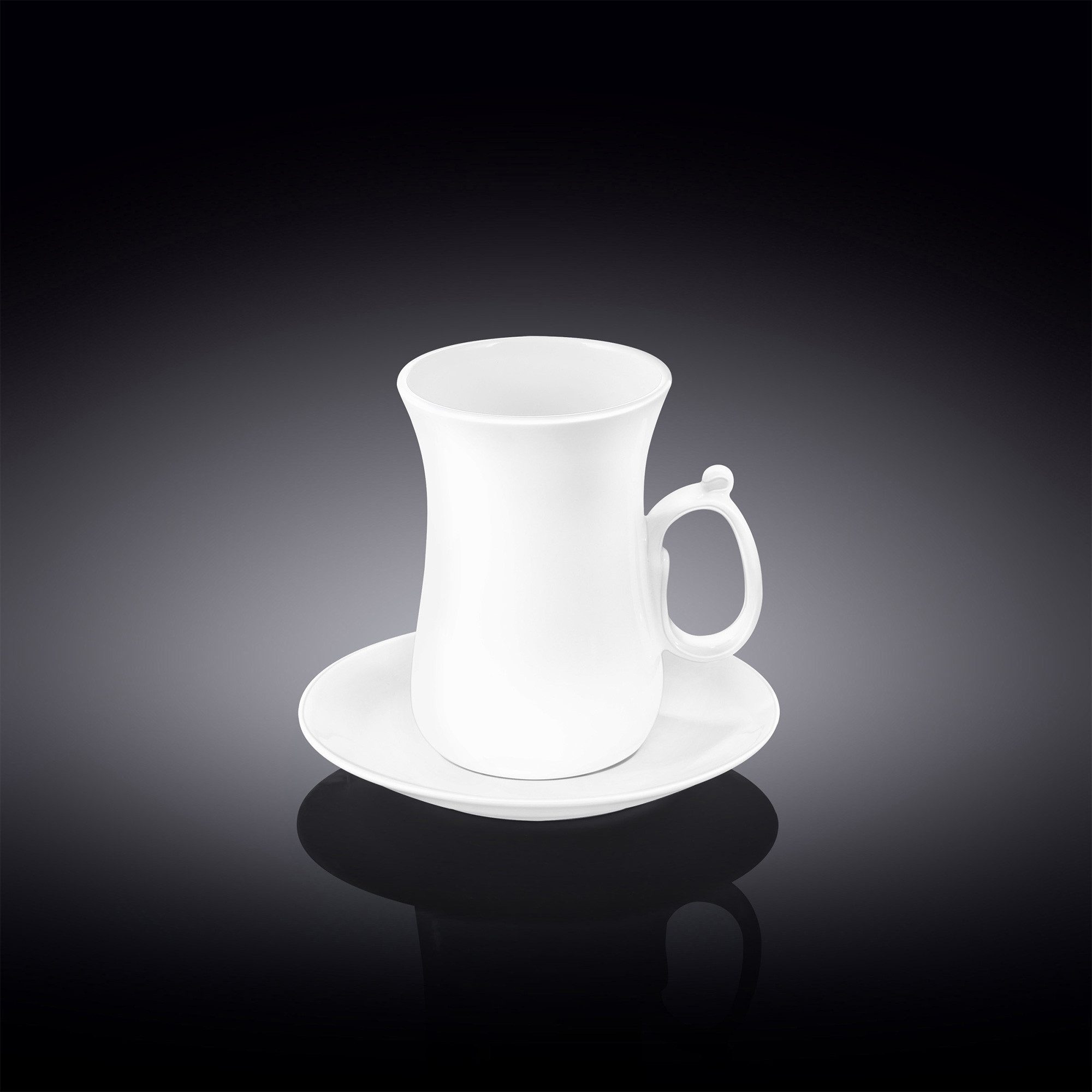 Wilmax England - Deutschland Espressotasse Wilmax Teetassen & Untertassen Set, 6er Set, Porzellan, 6-tlg.