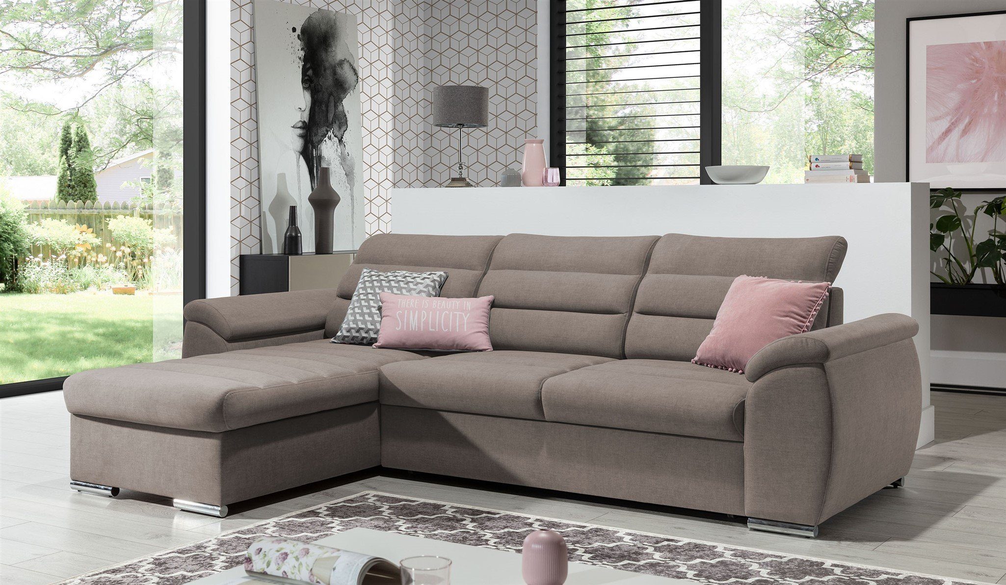 Fun Möbel Ecksofa Schlafsofa PASCARA XS günstig online kaufen