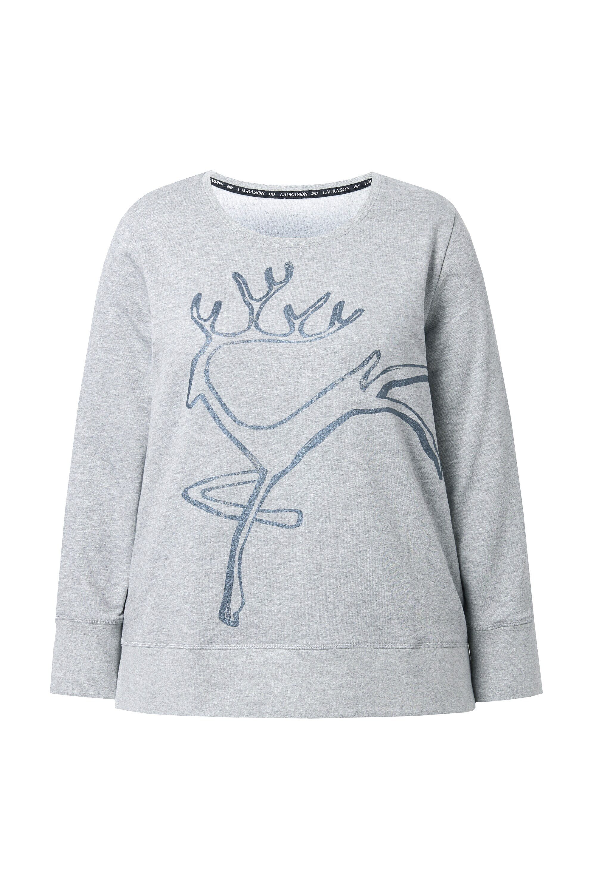 Laurasøn Sweatshirt Sweatshirt Langarm Rundhalsausschnitt günstig online kaufen