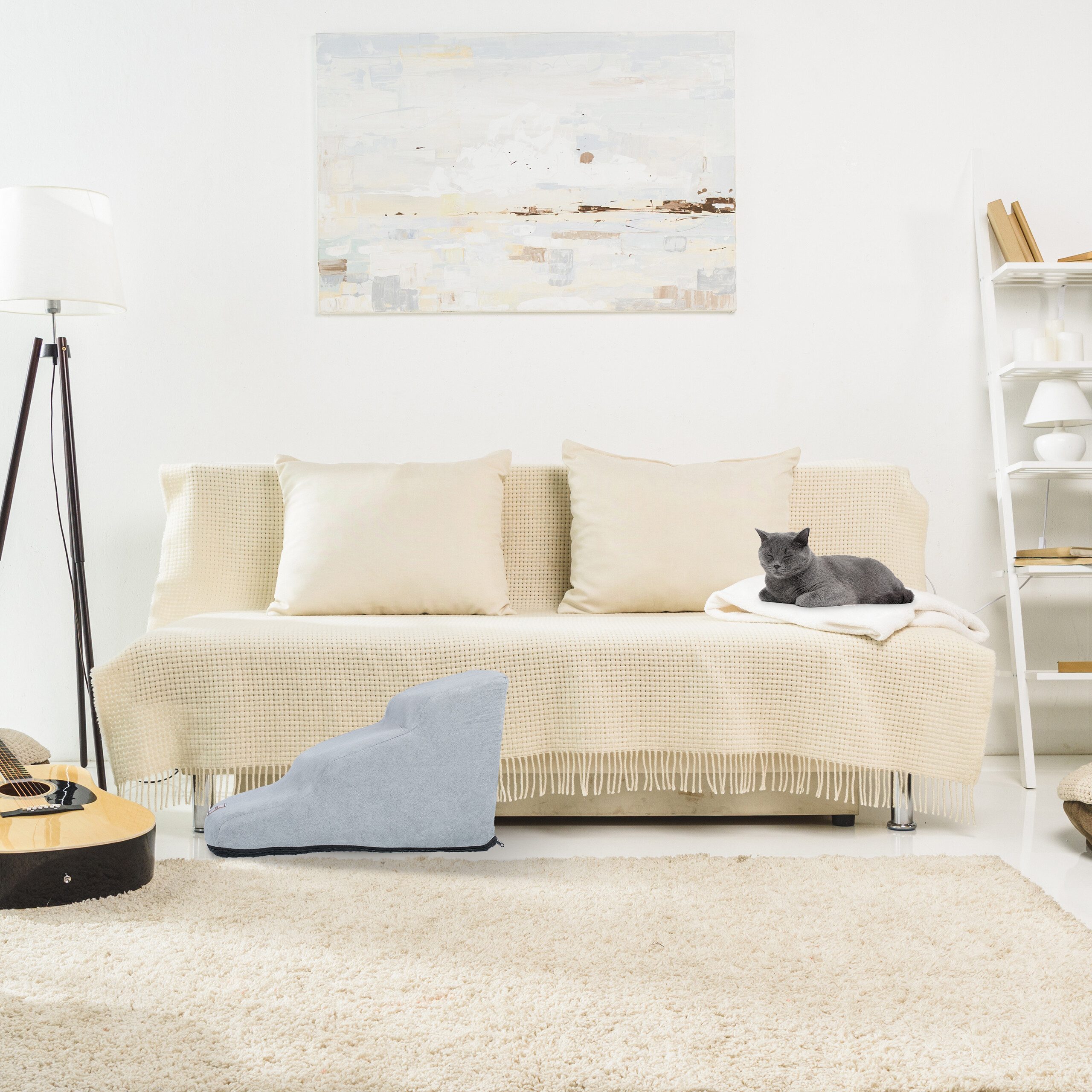 relaxdays Haustiertreppe Hundetreppe mit 3 Stufen, günstig online kaufen