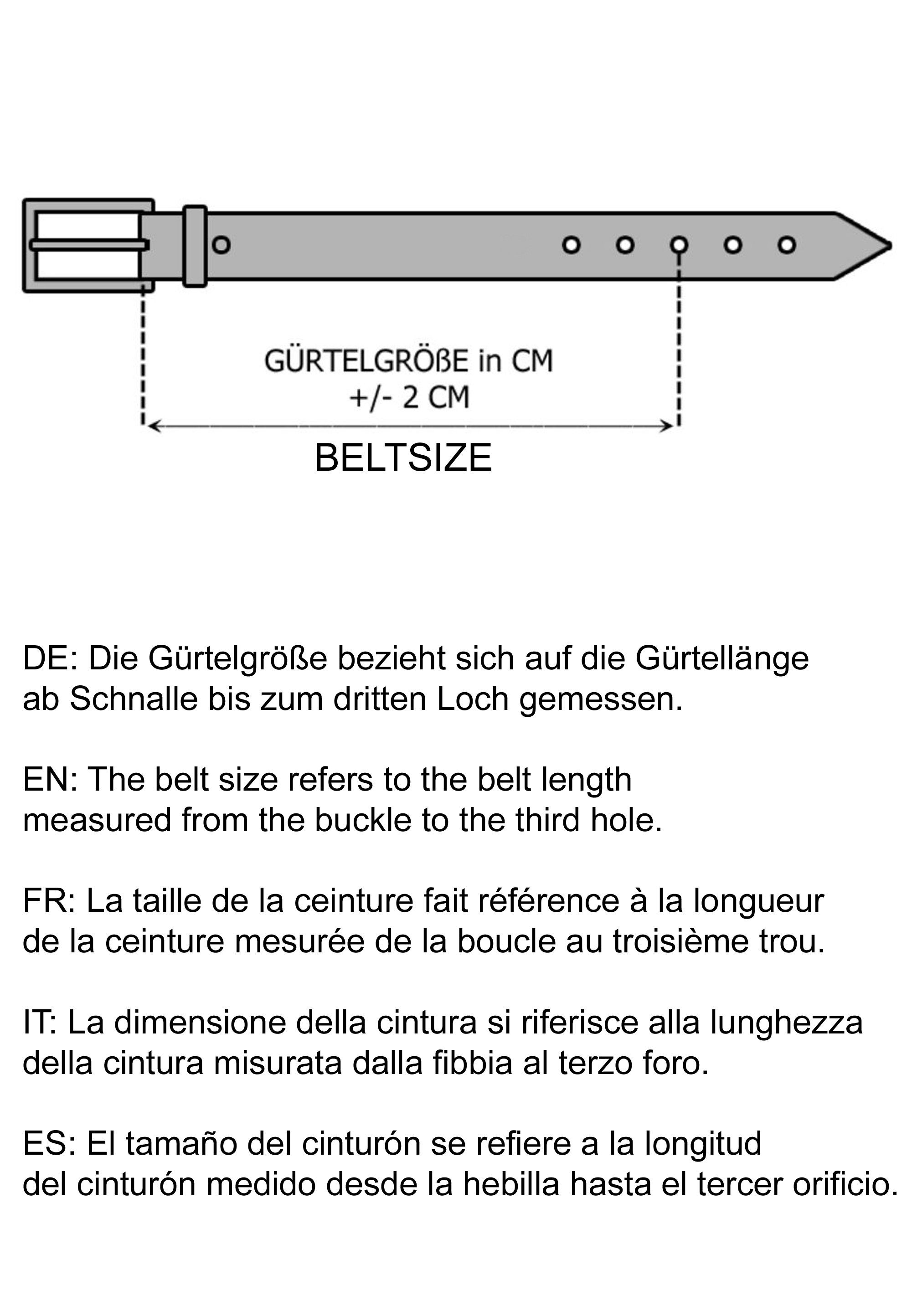 RedBridge Ledergürtel aus Echtleder mit Vintage-Schnalle günstig online kaufen