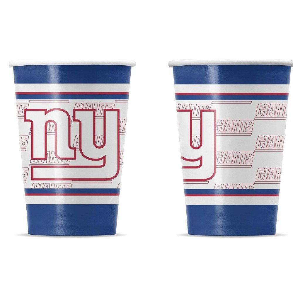 New York Giants Pappteller New York Giants Pappbecher Set (20 Stk) 400 ml