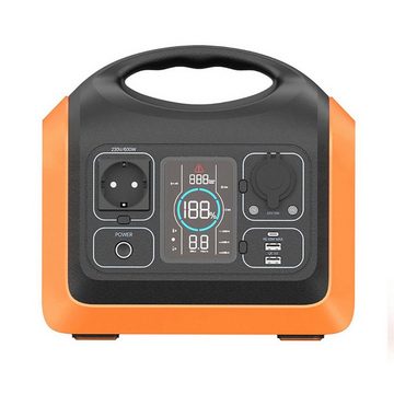 Hyrican UPP-600 Kit 600W, 596Wh, LiFePO4, tragbarer Akku/Batterie Powerstation 186000 mAh, mobiles Ladezentrum für Not-& Stromversorgung