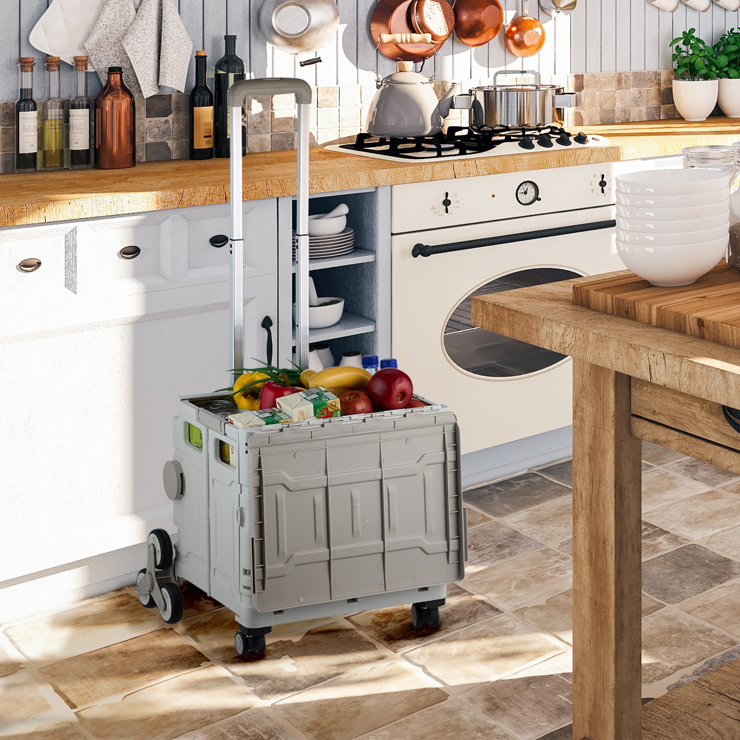 relaxdays Einkaufstrolley Treppensteig günstig online kaufen