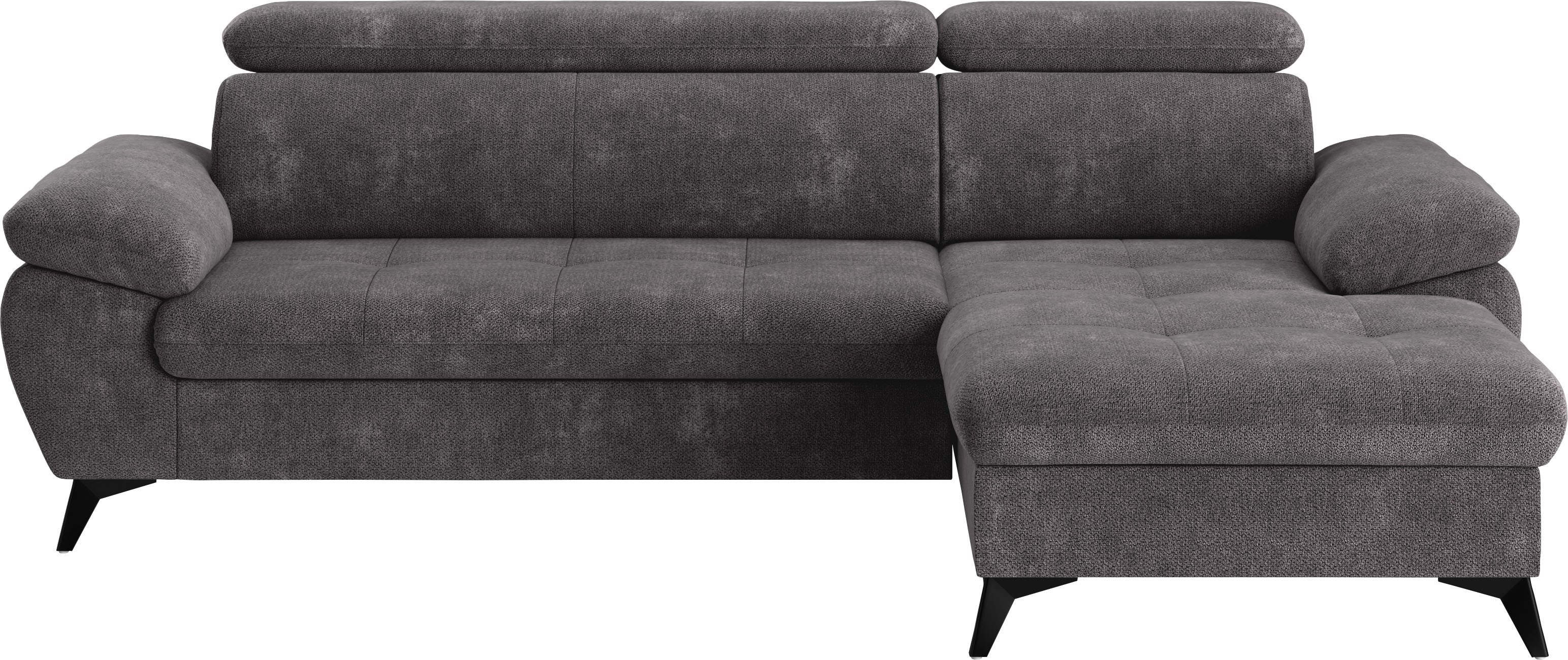 COTTA Ecksofa Hudson L-Form, mit Kopfteilverstellung, günstig online kaufen