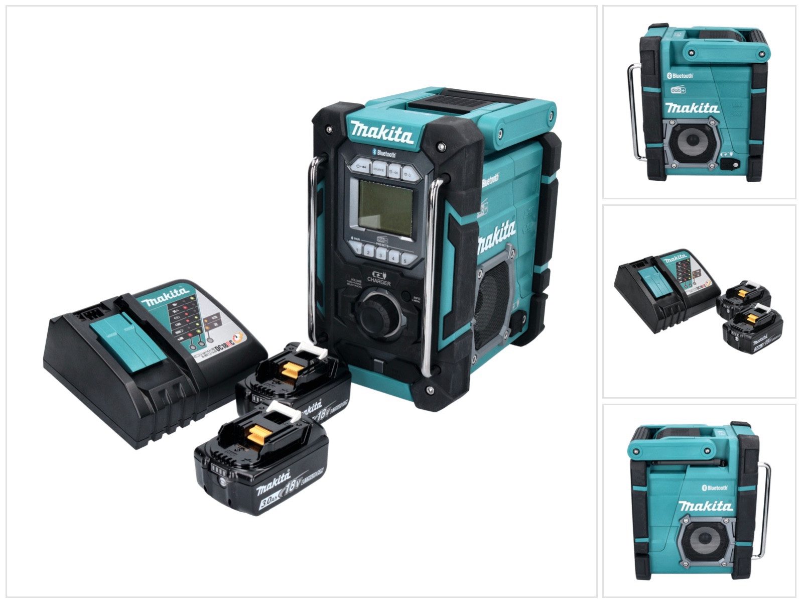 Makita DMR 301 RF Akku Baustellenradio 12 V max. - 18 V DAB / DAB+ / Bluetoo Baustellenradio