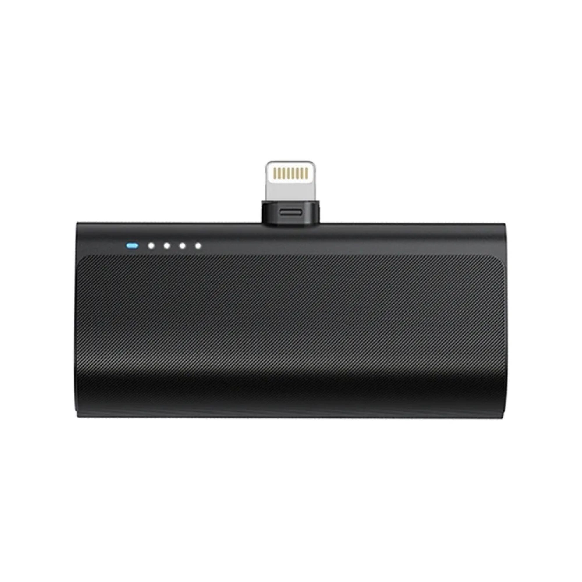 BlueStar Powerbank 5000 mAh mit integriertem iPhone-Anschluss 2.1A in Schwarz Powerbank