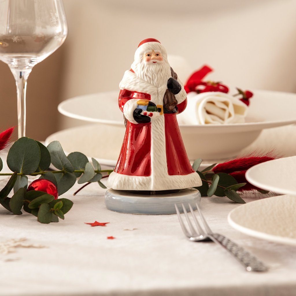 Villeroy & Boch Dekofigur Nostalgic Melody Santa drehend, rot, 8 x 8 x 15 cm (1 St)