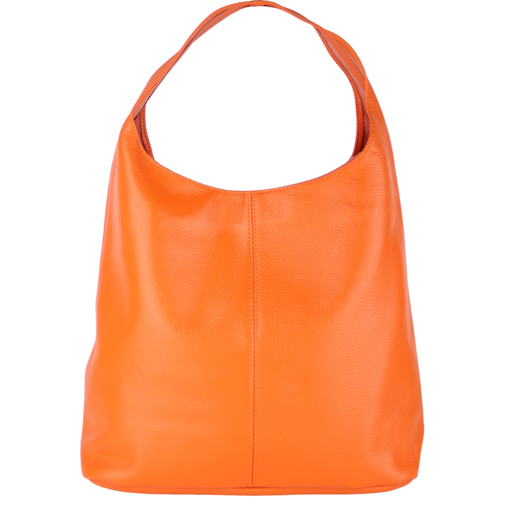 Beuteltasche aus Echtleder, Made in Italy, Shopper Tasche