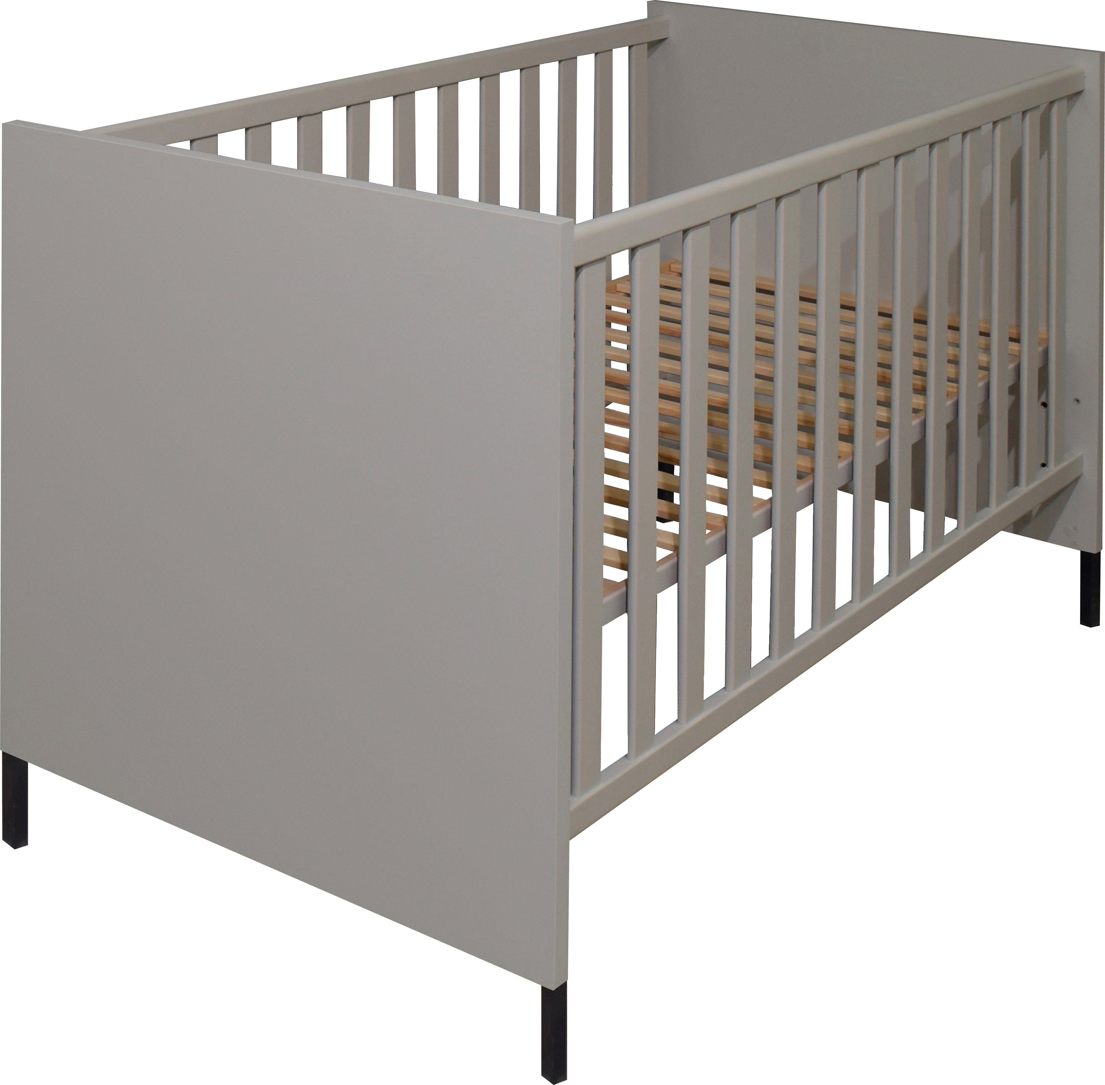 Mäusbacher Babybett, Metallfüße, Metallgriffe