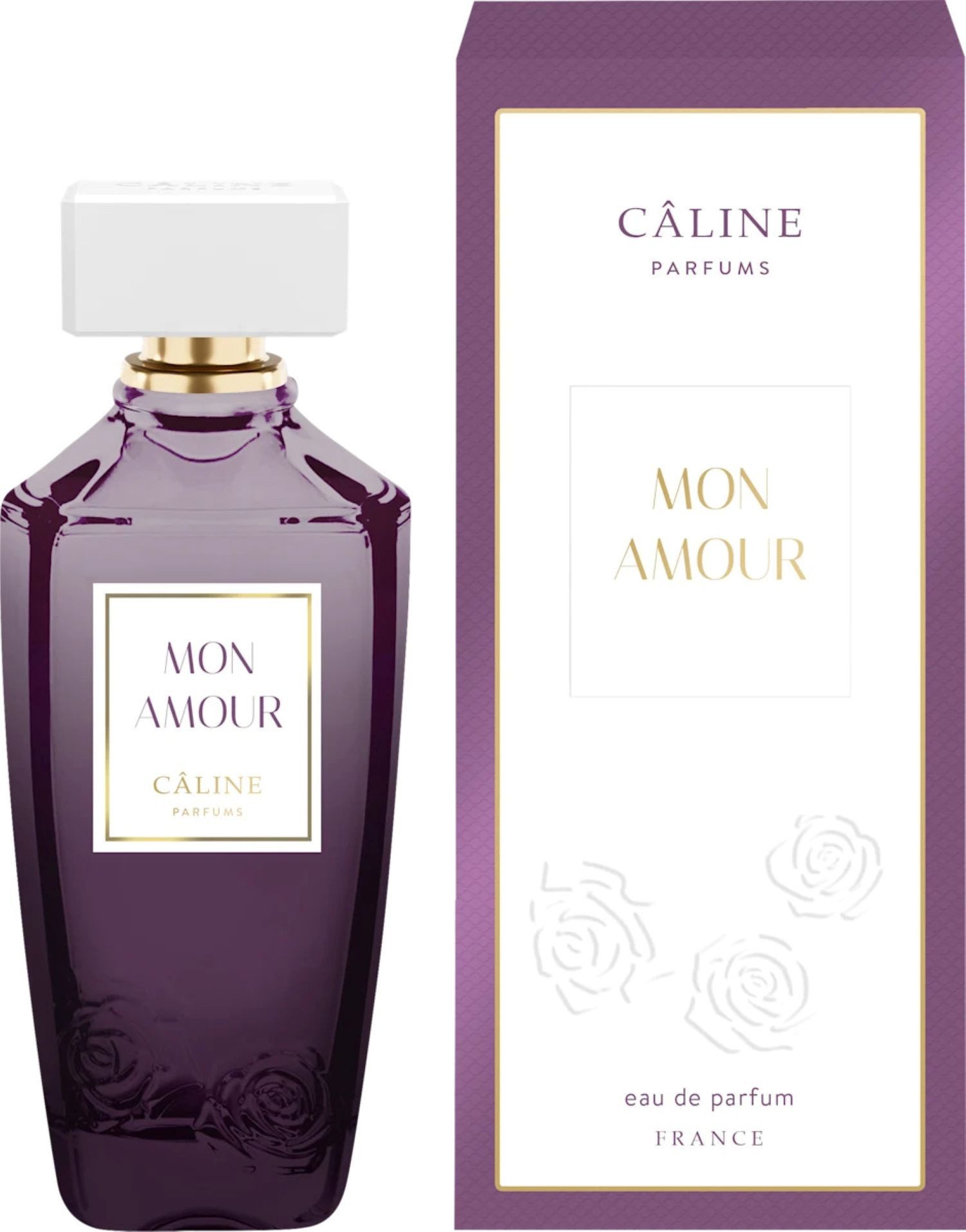 Caline Eau de Parfum Mon Amour Eau de Parfum, 60 ml, Glasflasche mit Zerstäuber