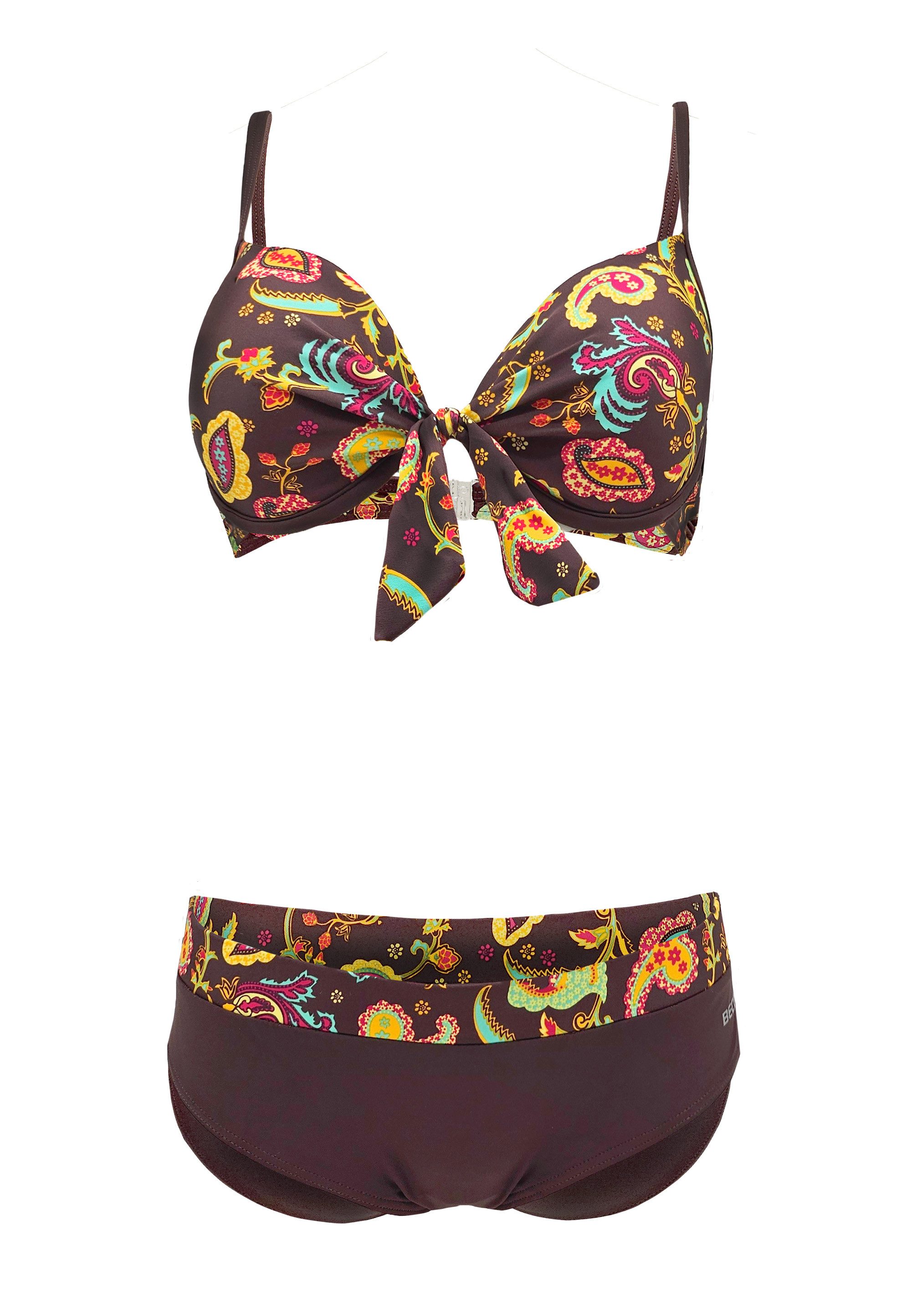 Balconette-Bikini BECO Sweetheart Push-up Bikini Boho Blossom