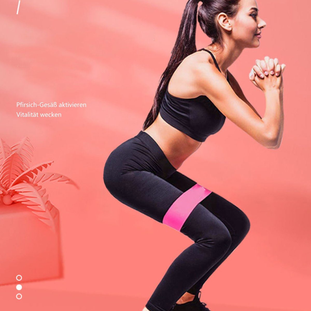 Jormftte Trainingsbänder Widerstandsbänder,Dehnungsband Gymnastikband für Mehrfarbig3 Yoga,Pilates,Gym