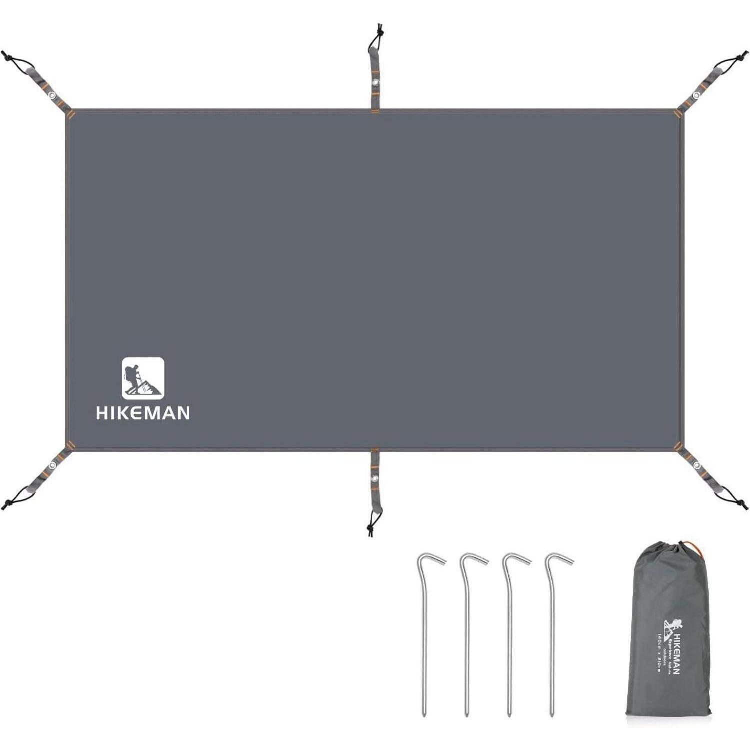 LuxusKollektion Zeltunterlage Zeltplane Zeltunterlage Wasserdicht Tarp Updated-grey,140*210cm