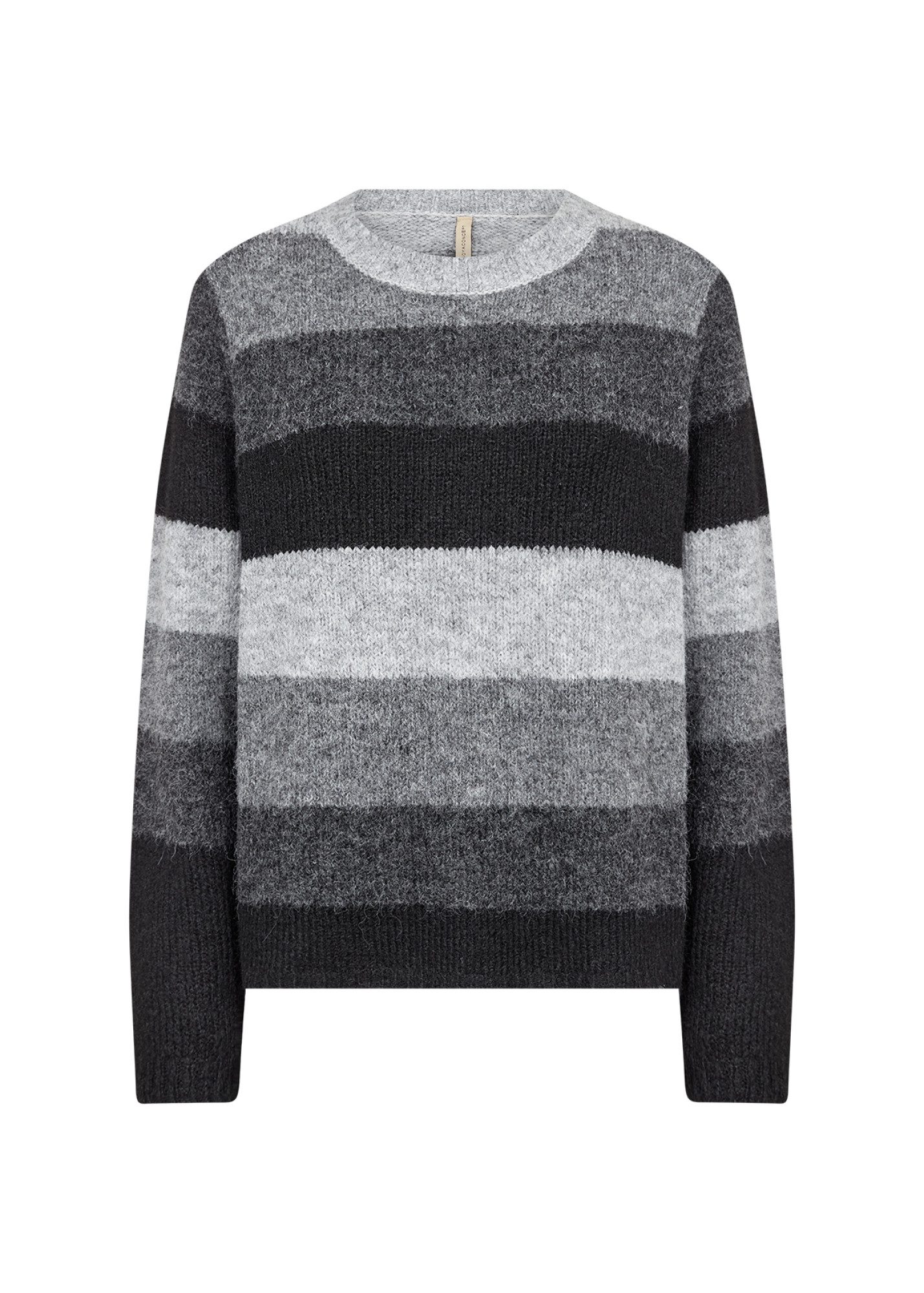 soyaconcept Strickpullover - SC-Ilene 3 Pullover – gestreifter Damenstrick mit Rundhalsauss