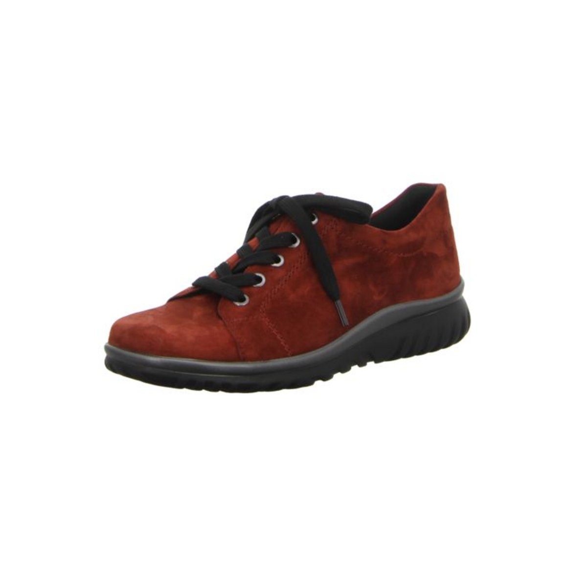 Komfort Schnürer für Damen in rot Schnürschuh