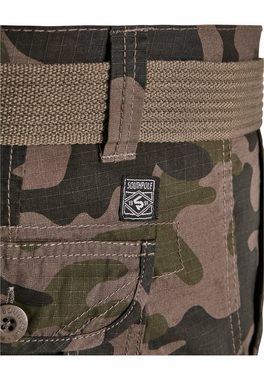 Southpole Cargoshorts Southpole Herren Cargoshorts Belted Camo Ripstop