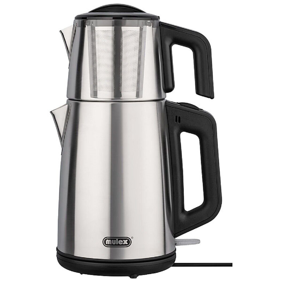Teeautomat Mulex Tea-Express-Silber-Matt-Glaskanne