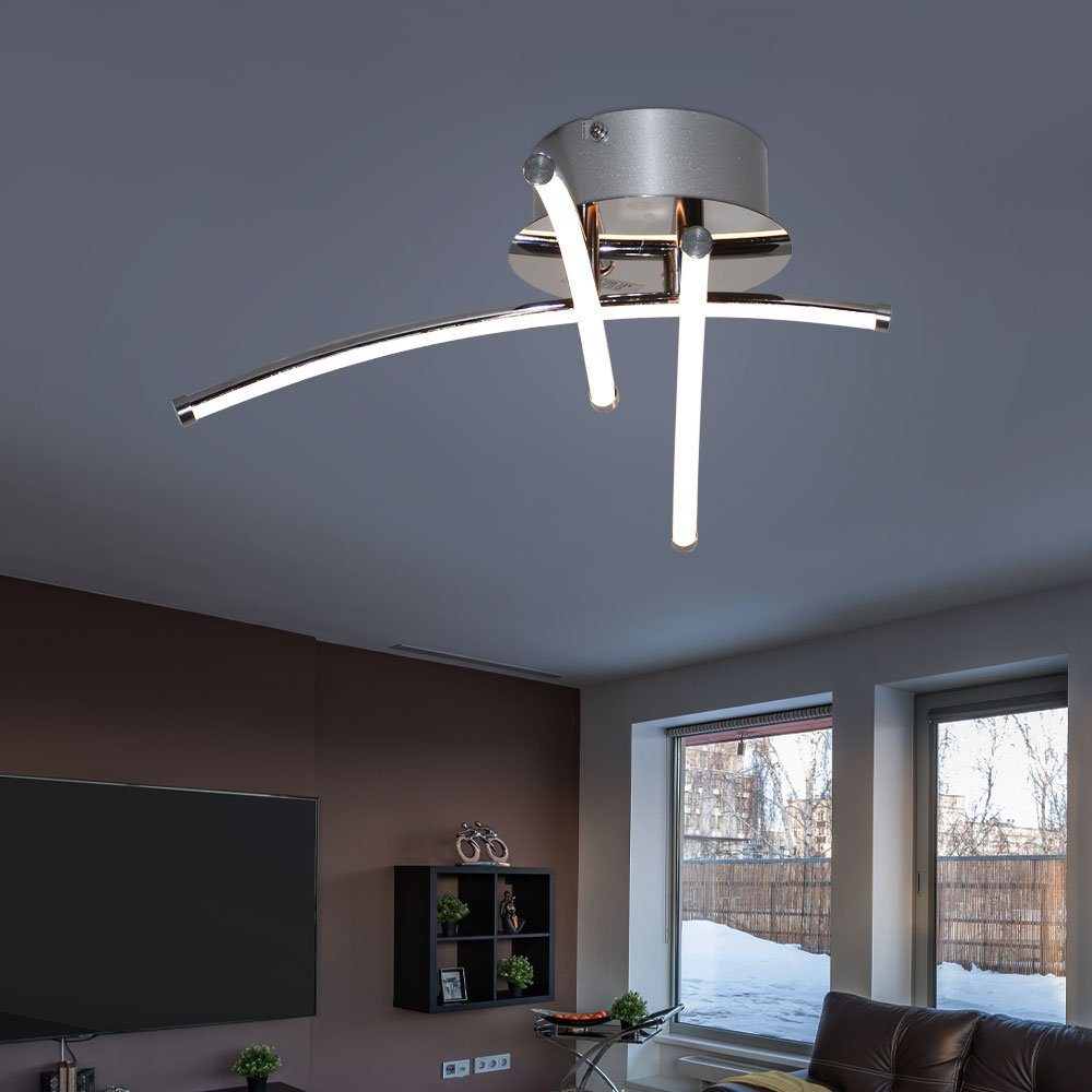 Globo LED Deckenleuchte, LED-Leuchtmittel fest verbaut, Warmweiß, Deckenlampe Deckenleuchte Designlampe LED Wohnzimmerlampe D 38 cm