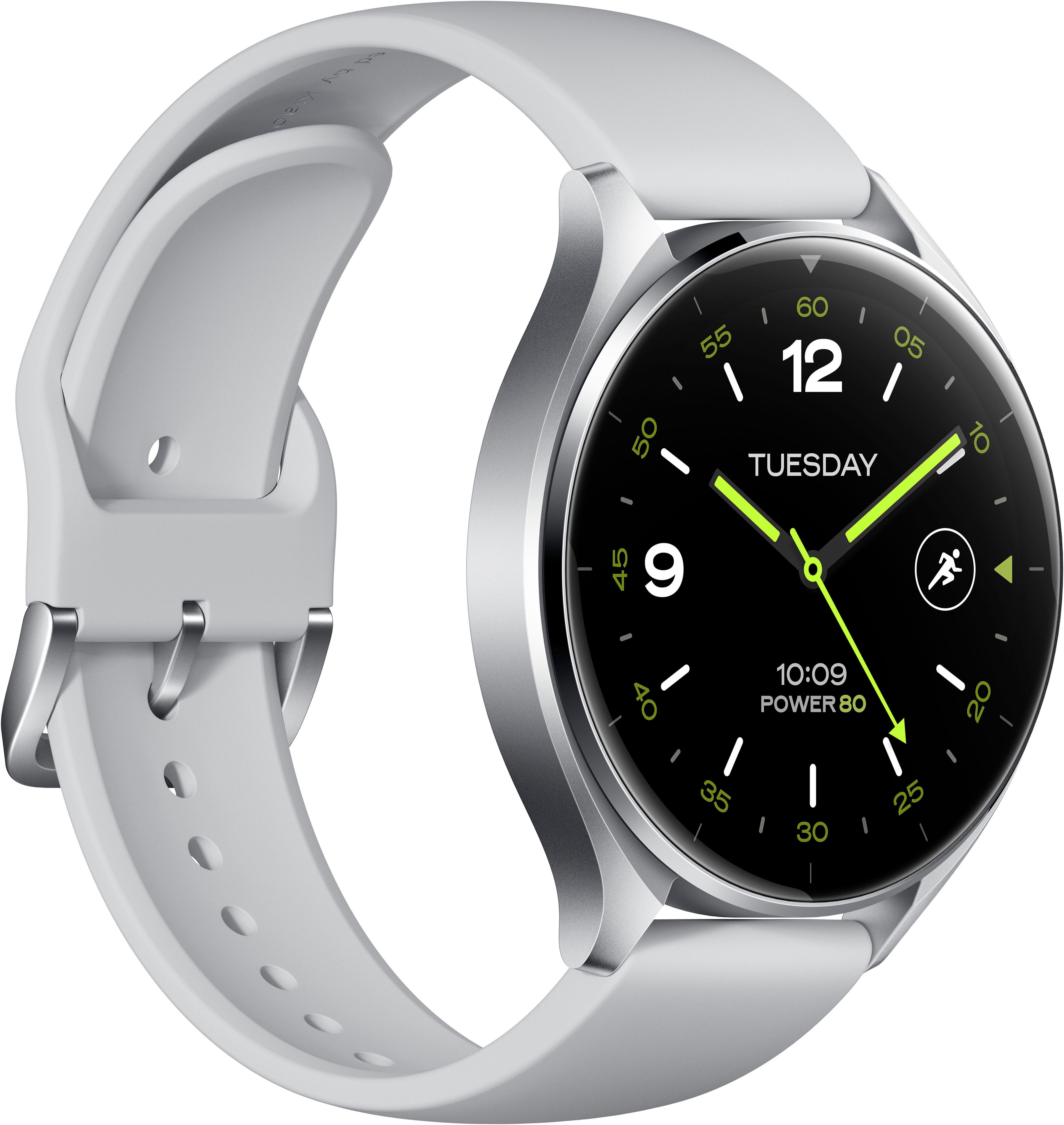 Xiaomi Watch 2 Smartwatch (4.6 cm/1.81 Zoll, Wear OS by Google) silberfarben|weiß
