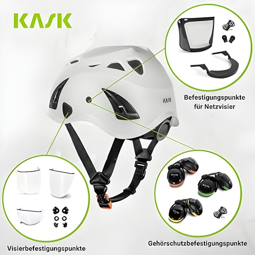 Kask Schutzhelm Superplasma AQ, Industriehelm, Kletterhelm, zertifiziert nach WG11, EN397, EN12492