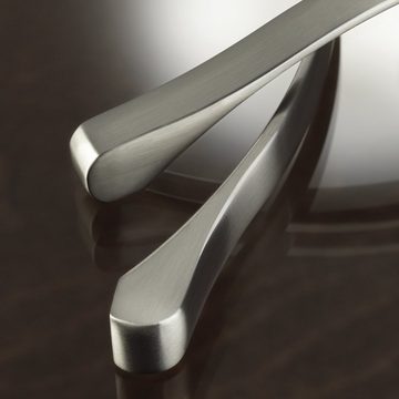 SO-TECH® Möbelgriff Bogengriff SILA Chrom poliert oder Edelstahloptik BA 160 - 320 mm, Griff Schrankgriff Schubladengriff - incl. Schrauben
