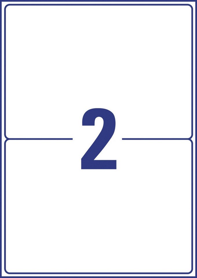 Thumbnail - Avery Zweckform Etiketten Versand-Etiketten 199,6x143,5 mm 25 Blatt/50 Etiketten weiß
