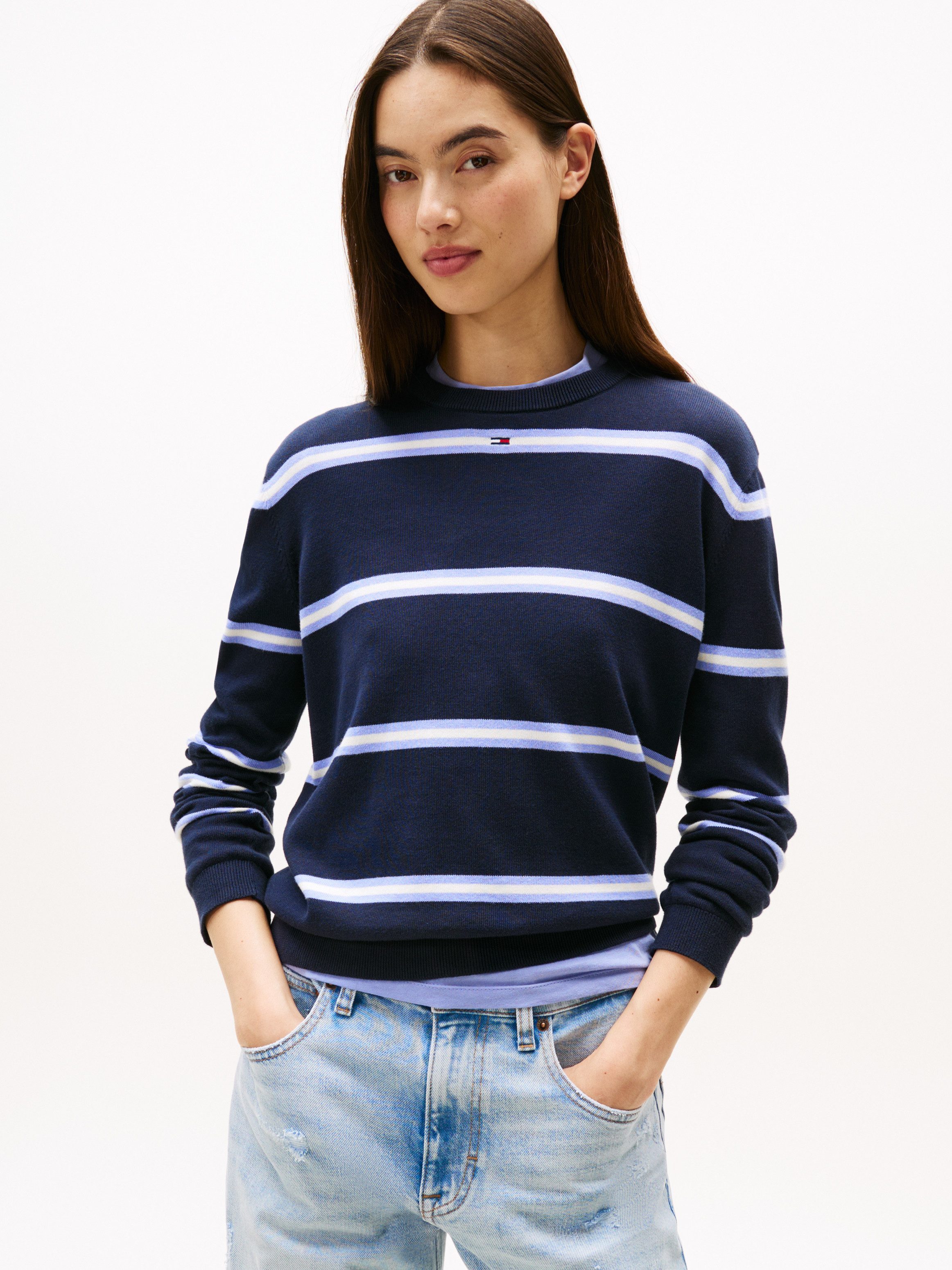 Tommy Jeans Strickpullover TJW ESSENTIAL CREW SWEATER EXT günstig online kaufen