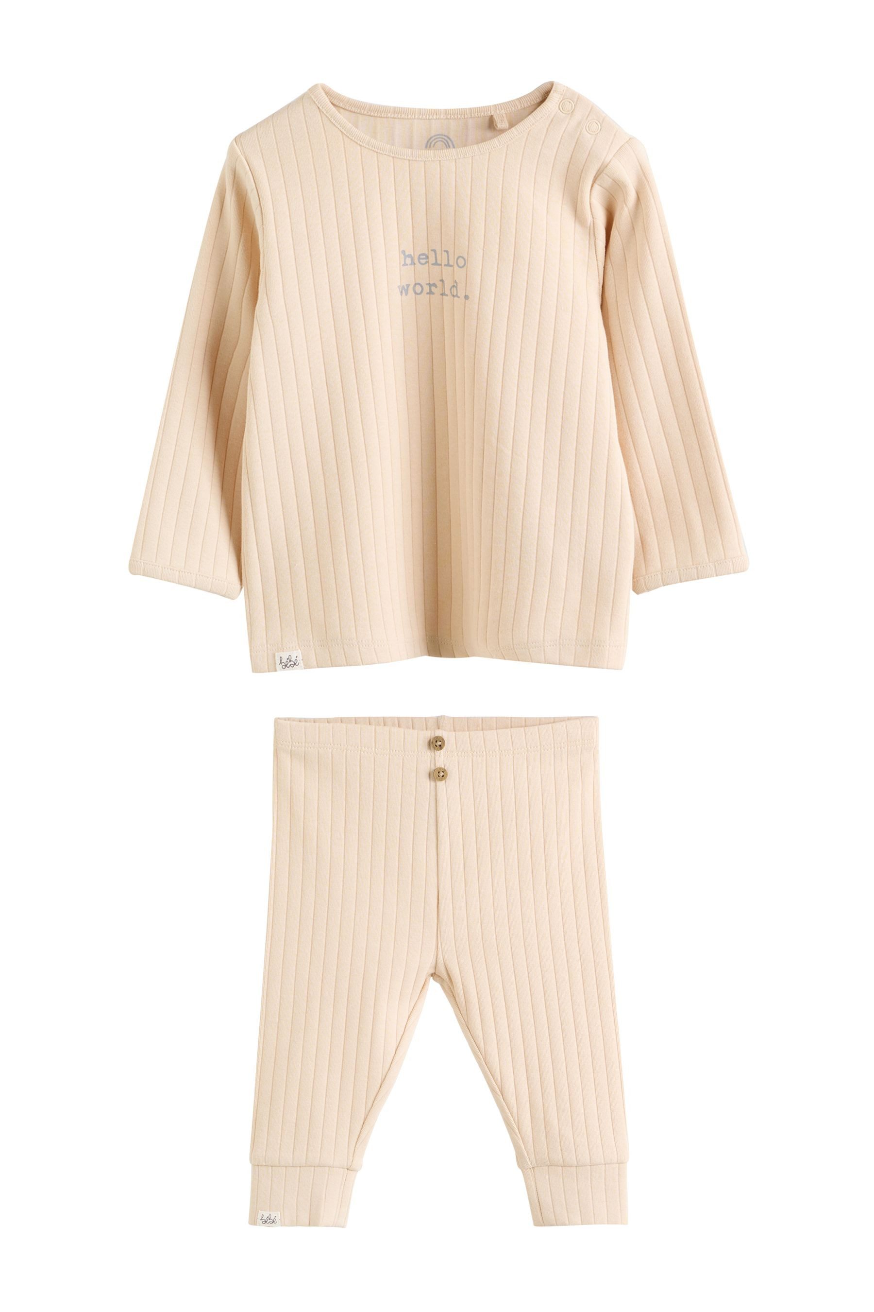 Next Shirt & Leggings Hello World Baby-Oberteil und Leggings, 2er Set (2-tlg)