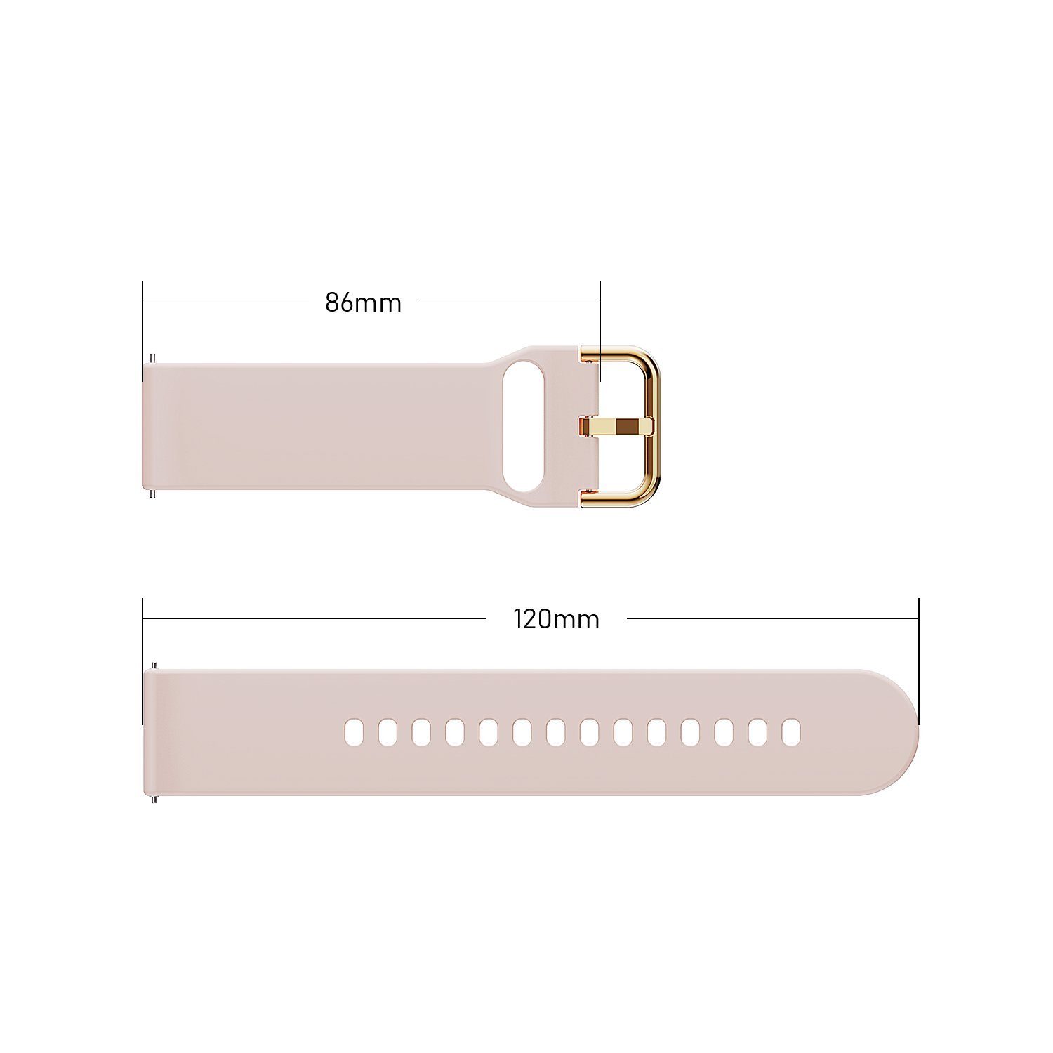 22mm für mit Smartwatch(Artikel-Nr. Ersatzarmband(Keine Uhrenarmbänder Uhr), Armband Kompatibel Zubehör S0S3Z023JVCP2) Smartwatch-Armband Smartwatch Mutoy Rosa