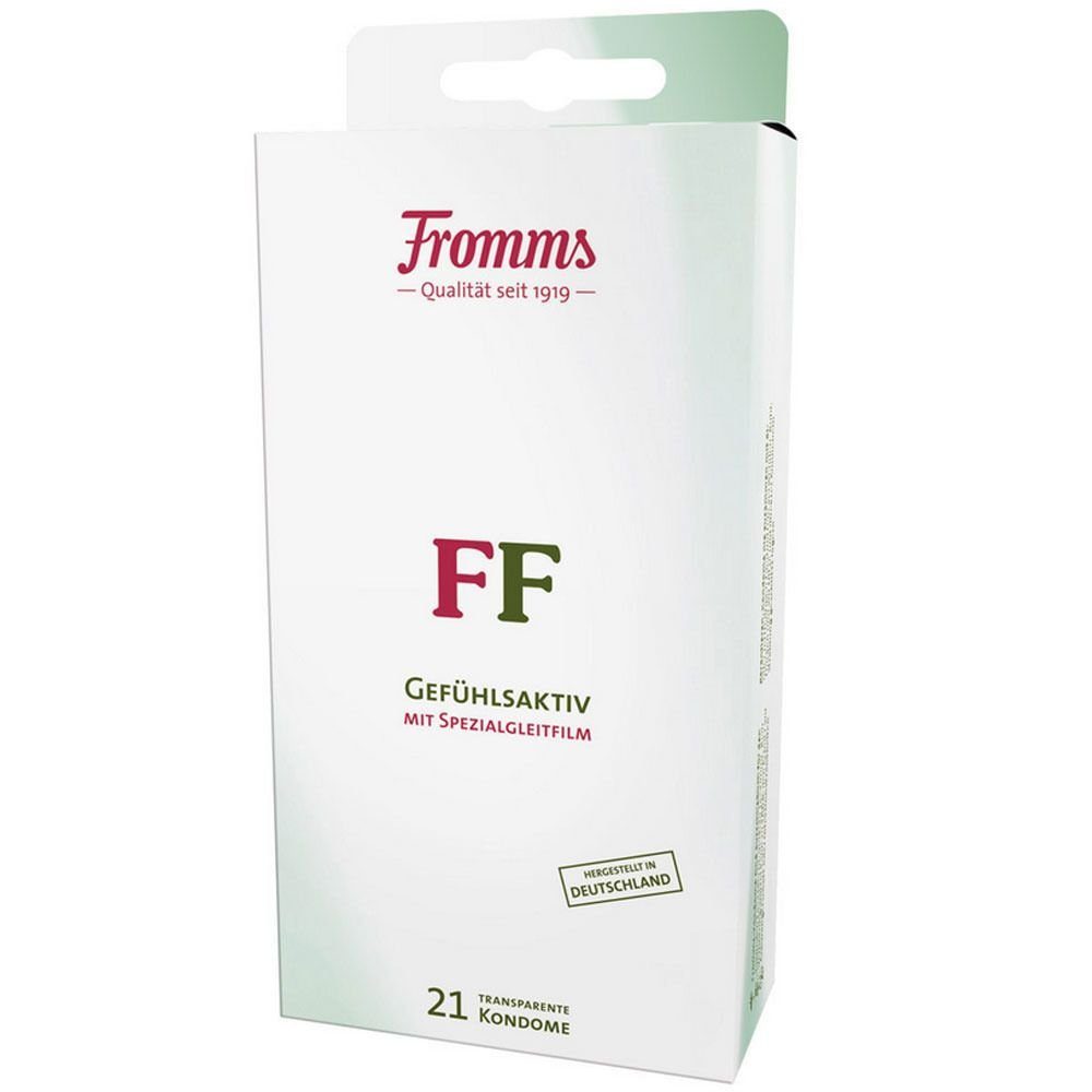 Fromms mit 21 Reservoir - transparent, zylindrische Form 52mm, FF in Kondome Germany Kondome glatt, Made
