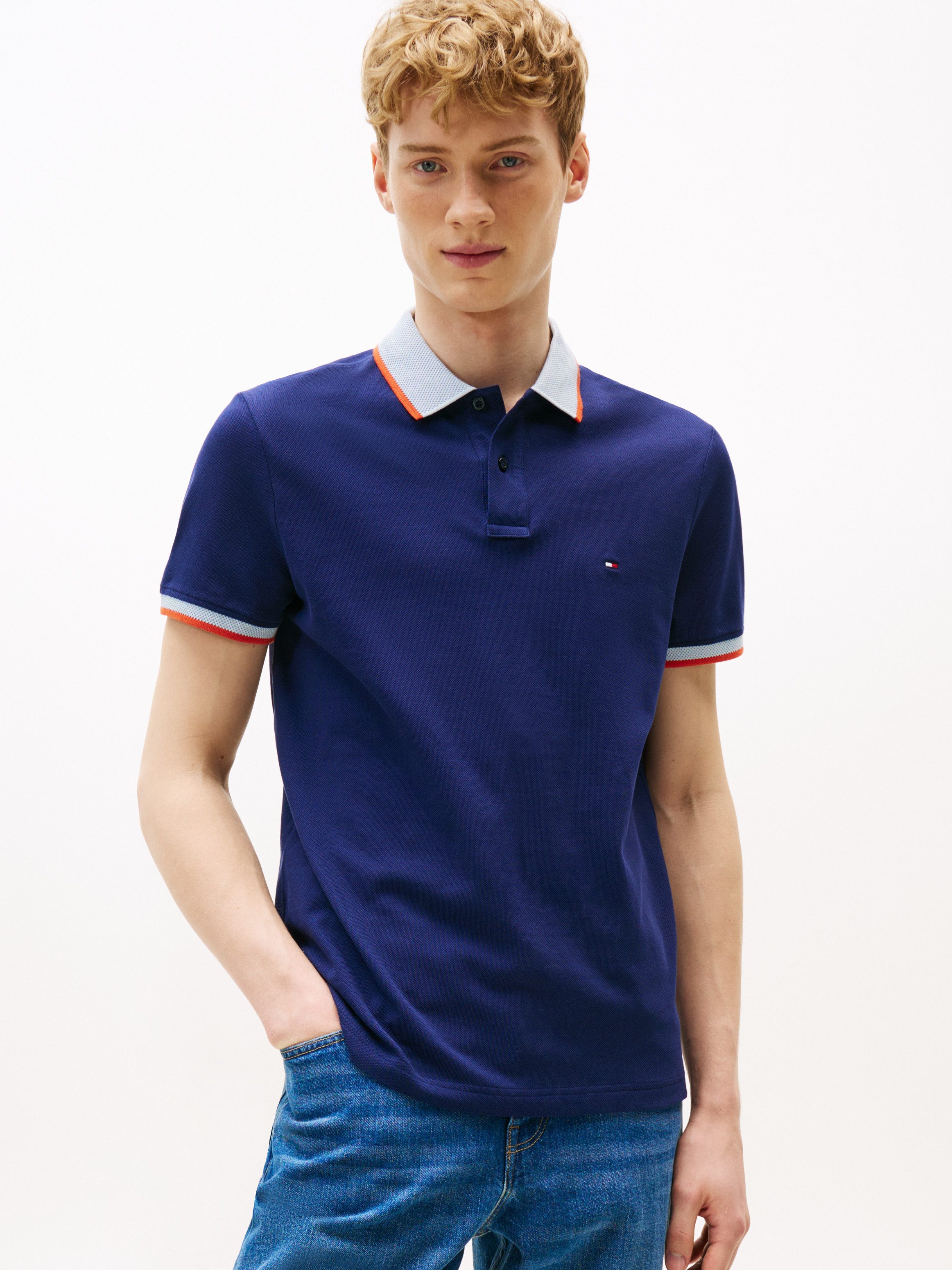 Tommy Hilfiger Poloshirt CONTRAST COLLAR CUFF REG POLO günstig online kaufen