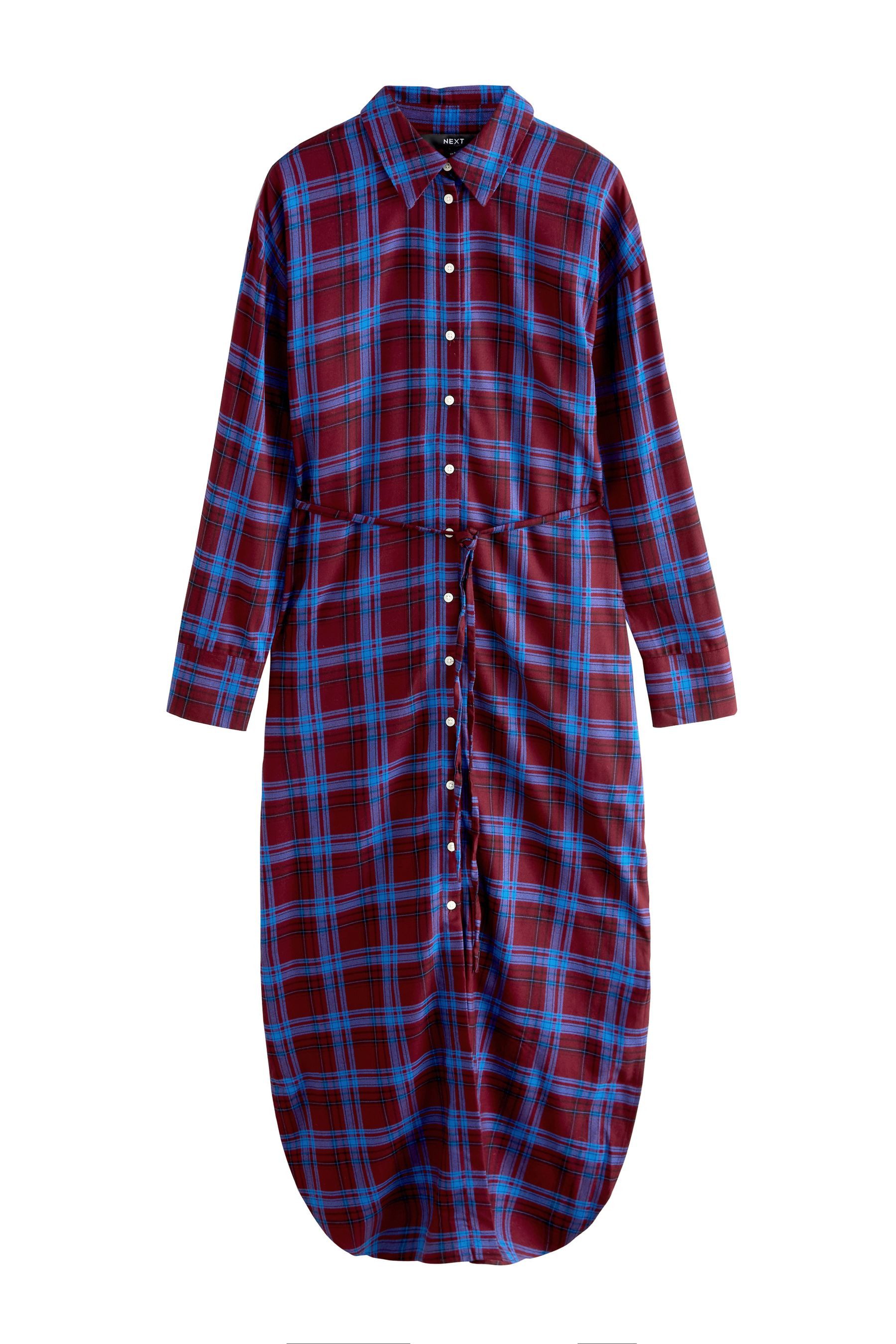 Next Hemdblusenkleid Hemdkleid mit langen Ärmeln und Taillenband (1-tlg)