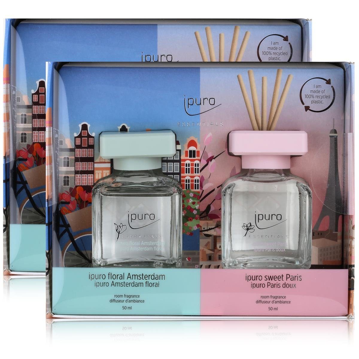 IPURO Raumduft Ipuro floral Amsterdam & sweet Paris 2x50ml