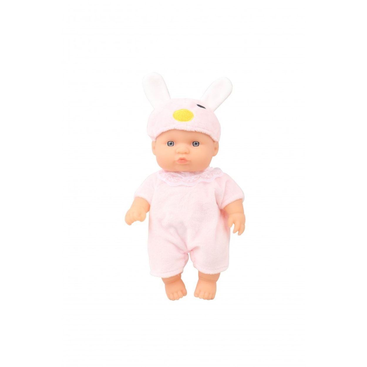 Moni Anziehpuppe Maus, 20 cm, Mütze, Strampelanzug, bewegliche Arme, Rollenspiel, ab 3 Jahren