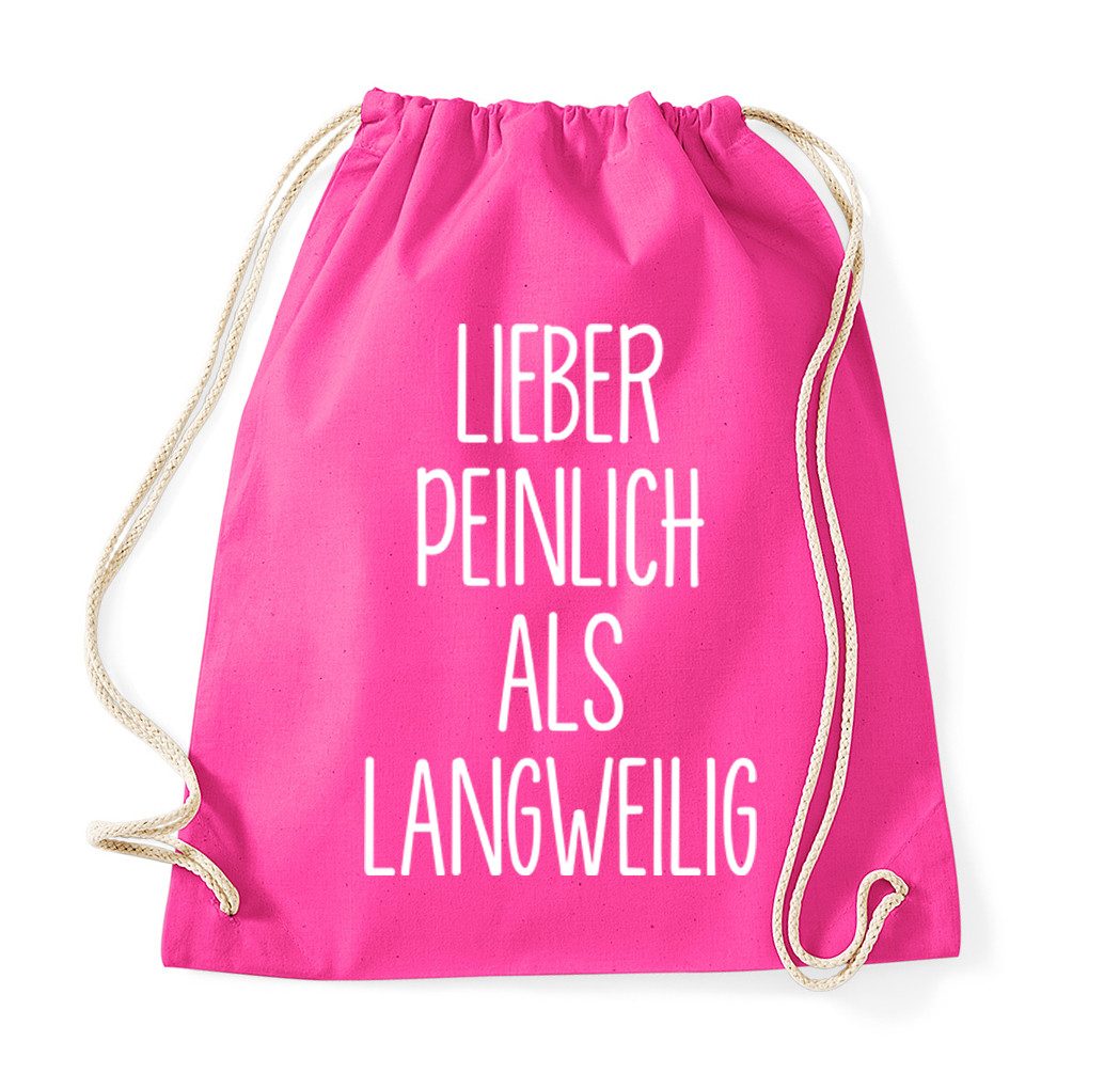 Blondie & Brownie Turnbeutel Peinlich Spruch Patch Print Turnbeutel Humor Statement (Einzelstück, Einzelartikel)